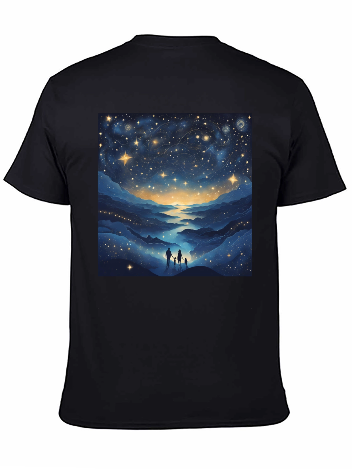 Starry Night Family Tee - Celestial Graphic T-Shirt