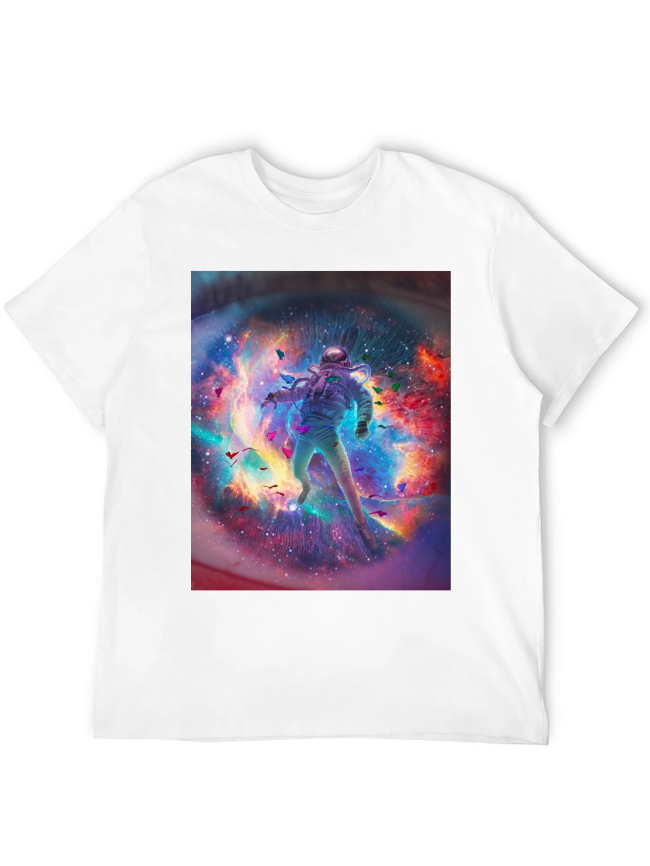 Astronaut Galaxy Graphic Print T-Shirt