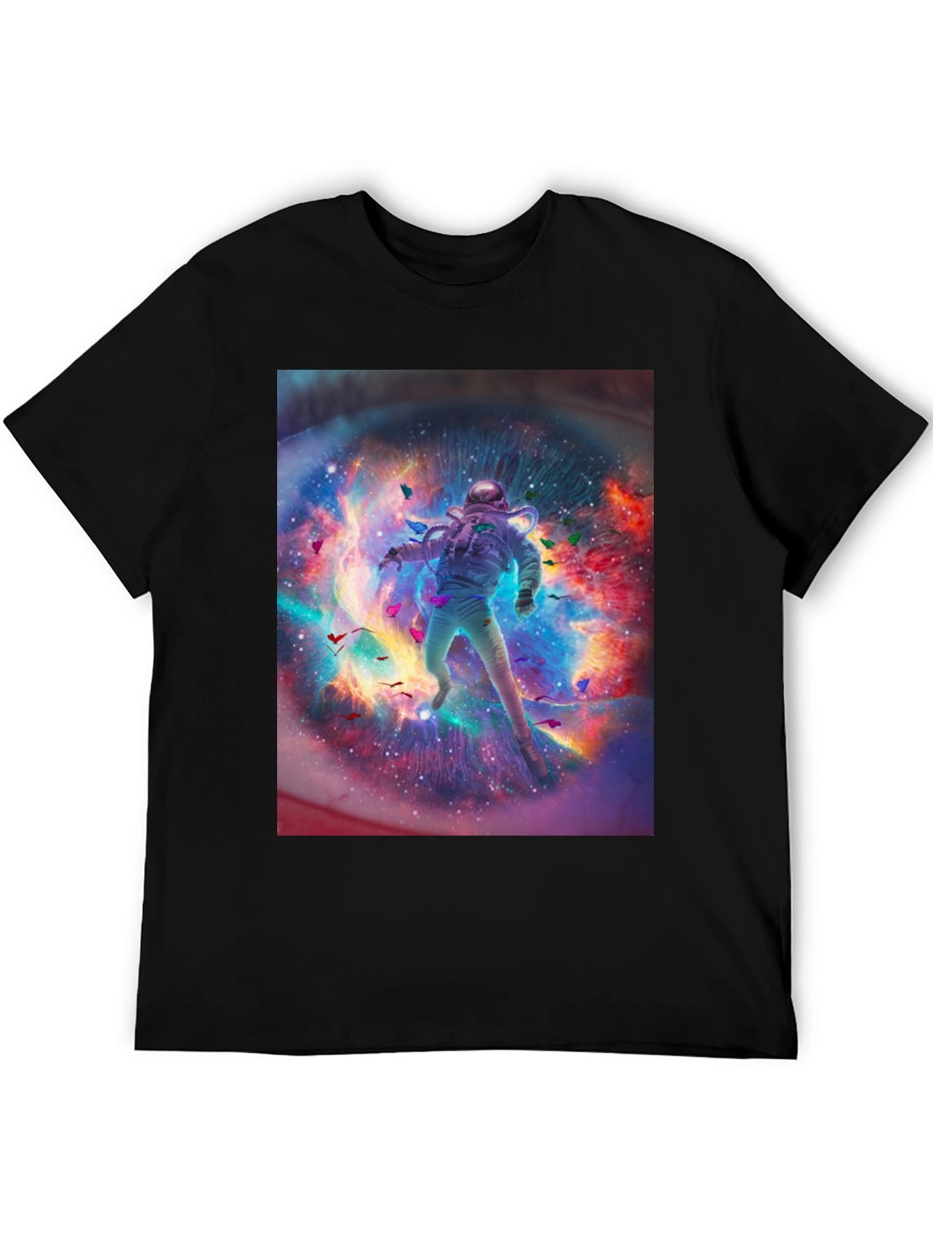 Astronaut Galaxy Graphic Print T-Shirt