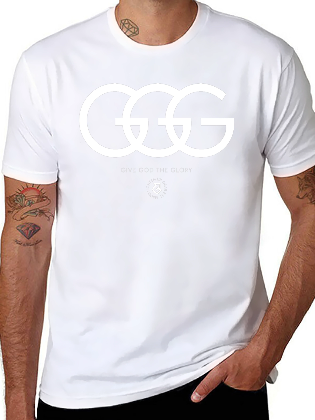 GGG Give God Glory Black Tee