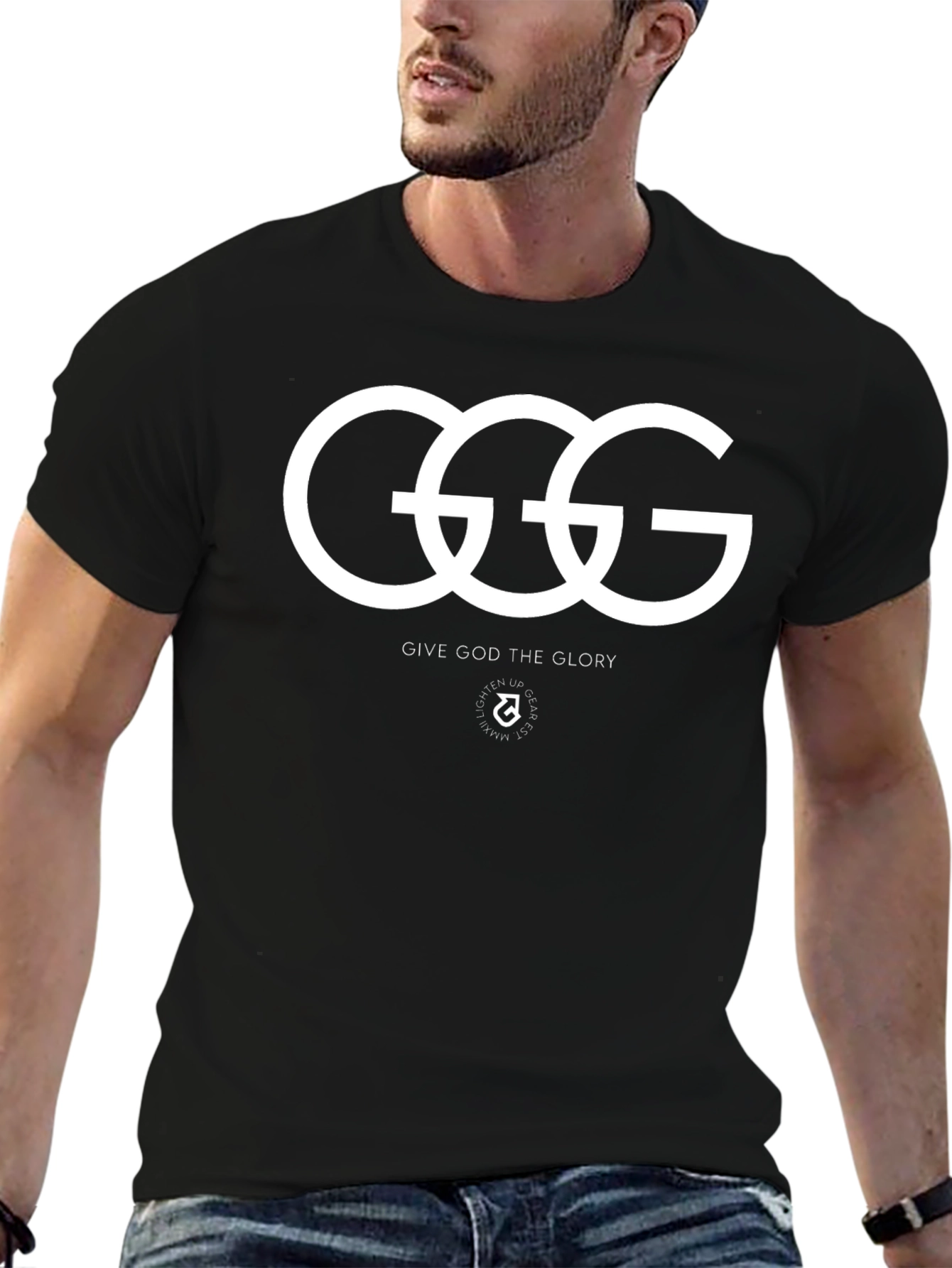 GGG Give God Glory Black Tee