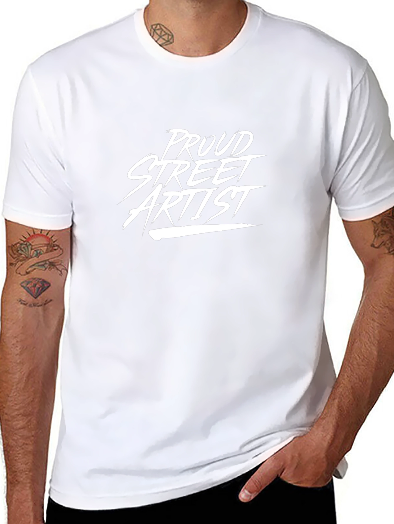 Proud Street Artist Black Graphic Tee