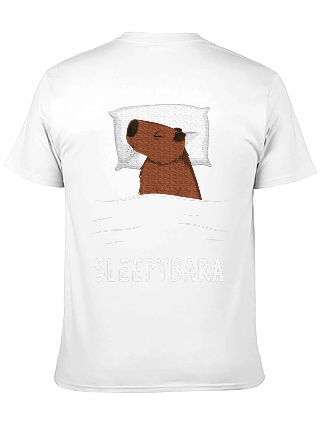 Sleepybara T-Shirt - Cute Capybara Design