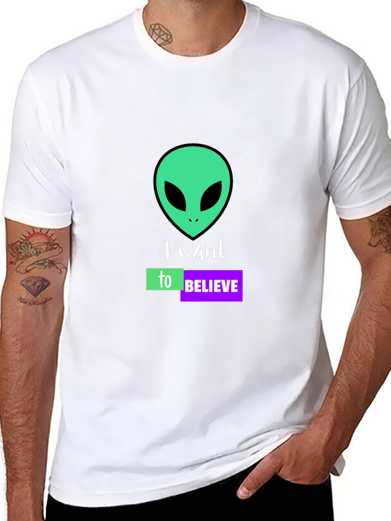 I Want To Believe Alien Graphic Tee