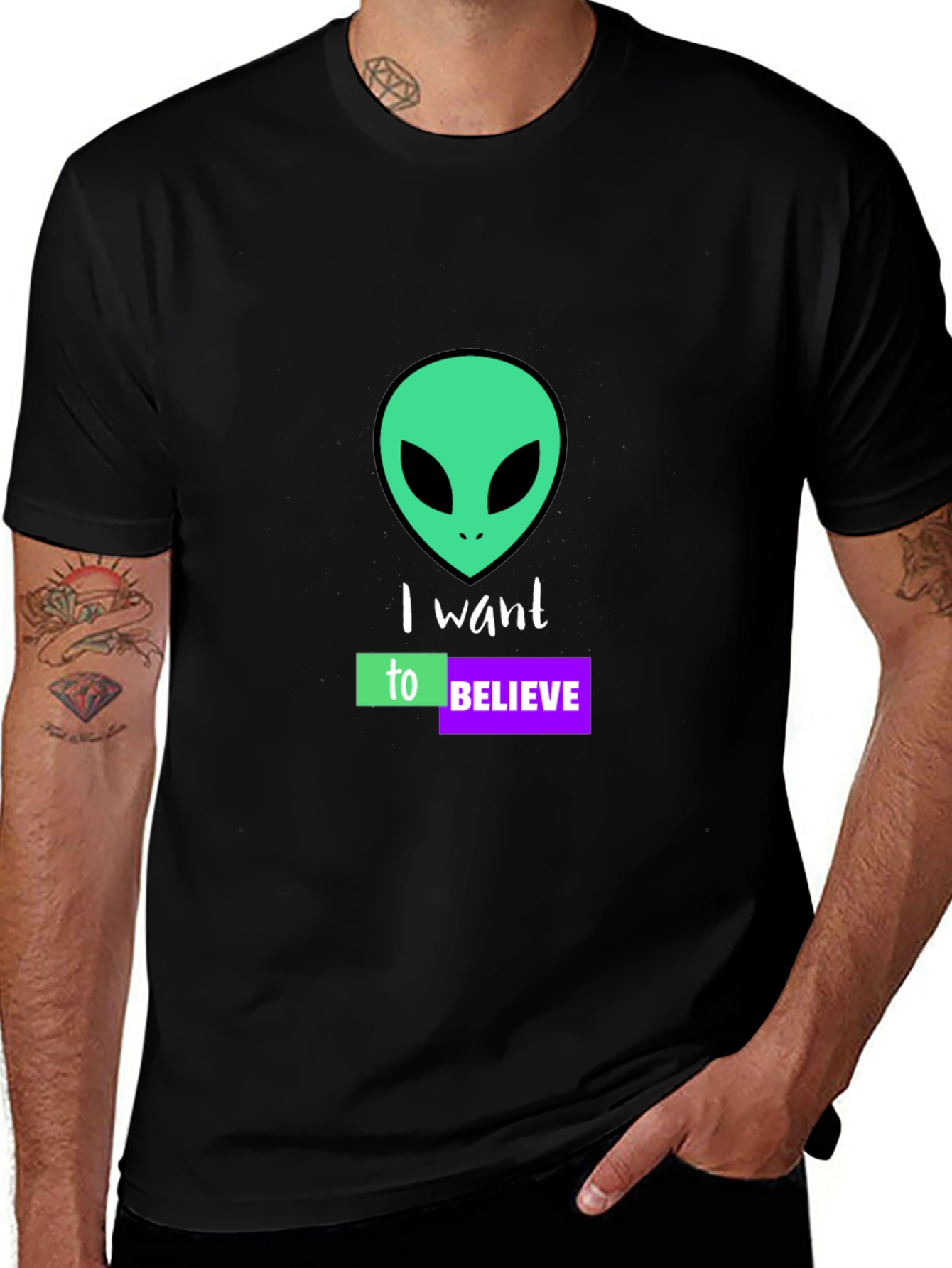 I Want To Believe Alien Graphic Tee