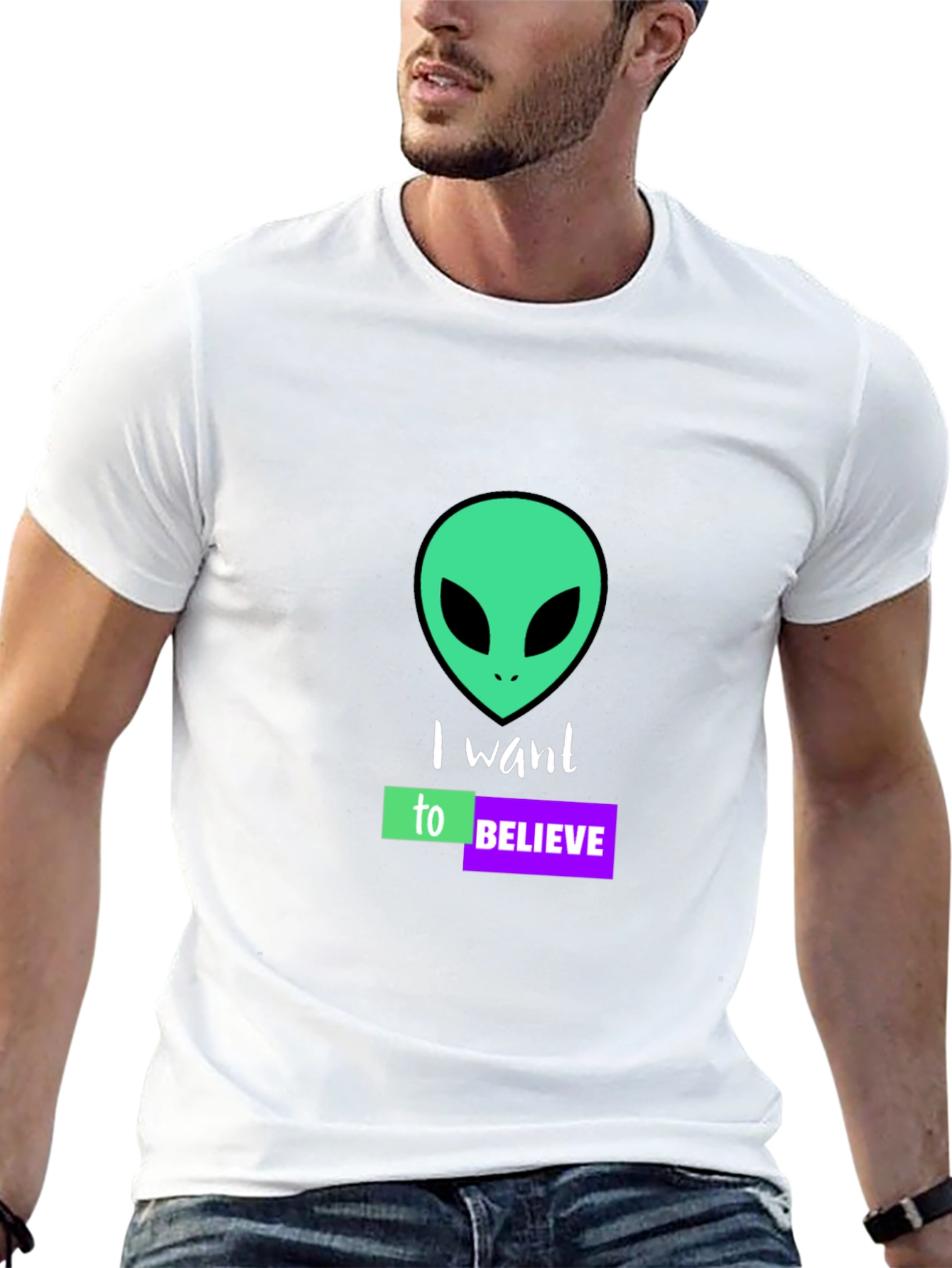 I Want To Believe Alien Graphic Tee