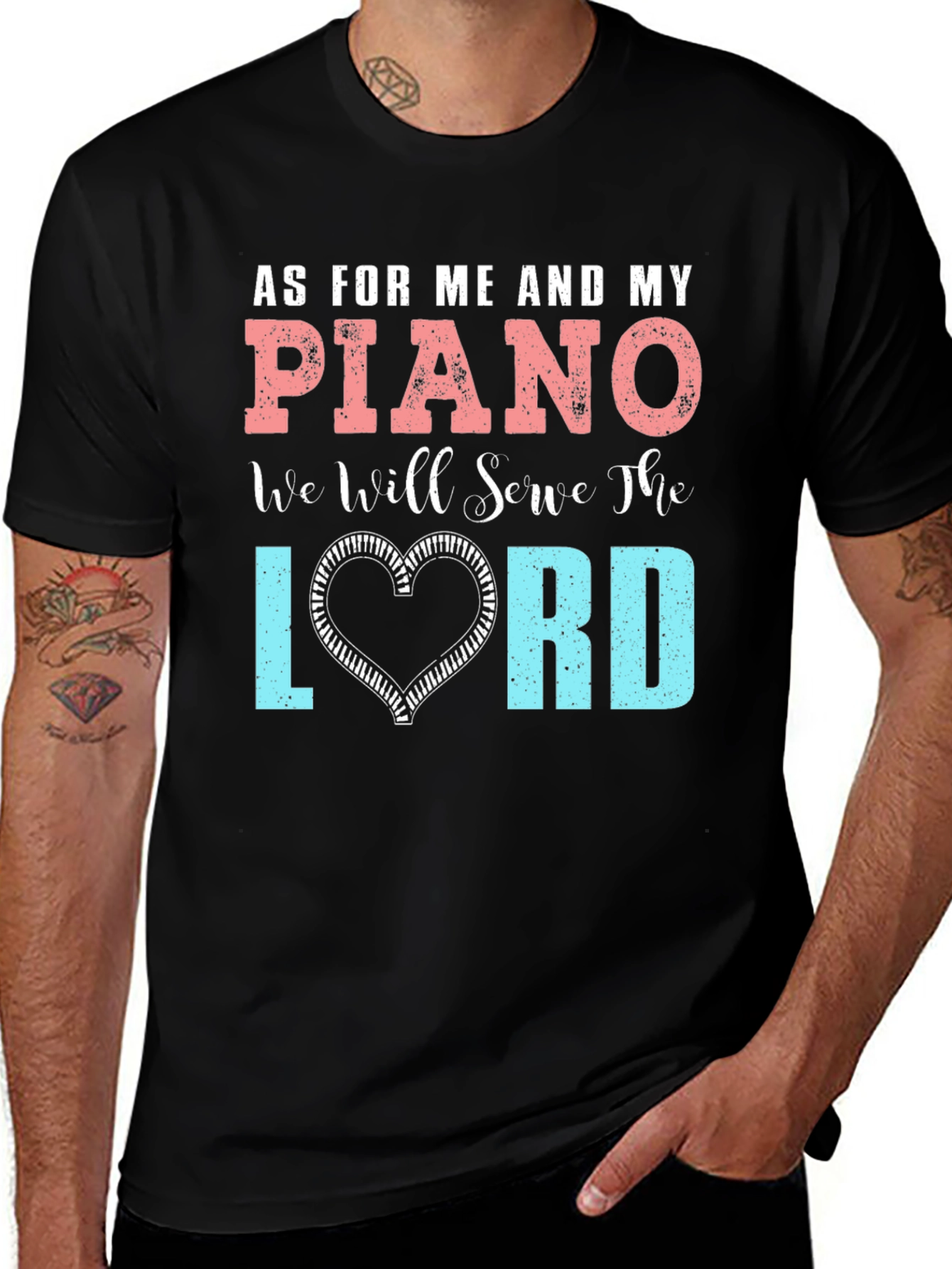 Piano Lord T-Shirt: Serve the Lord