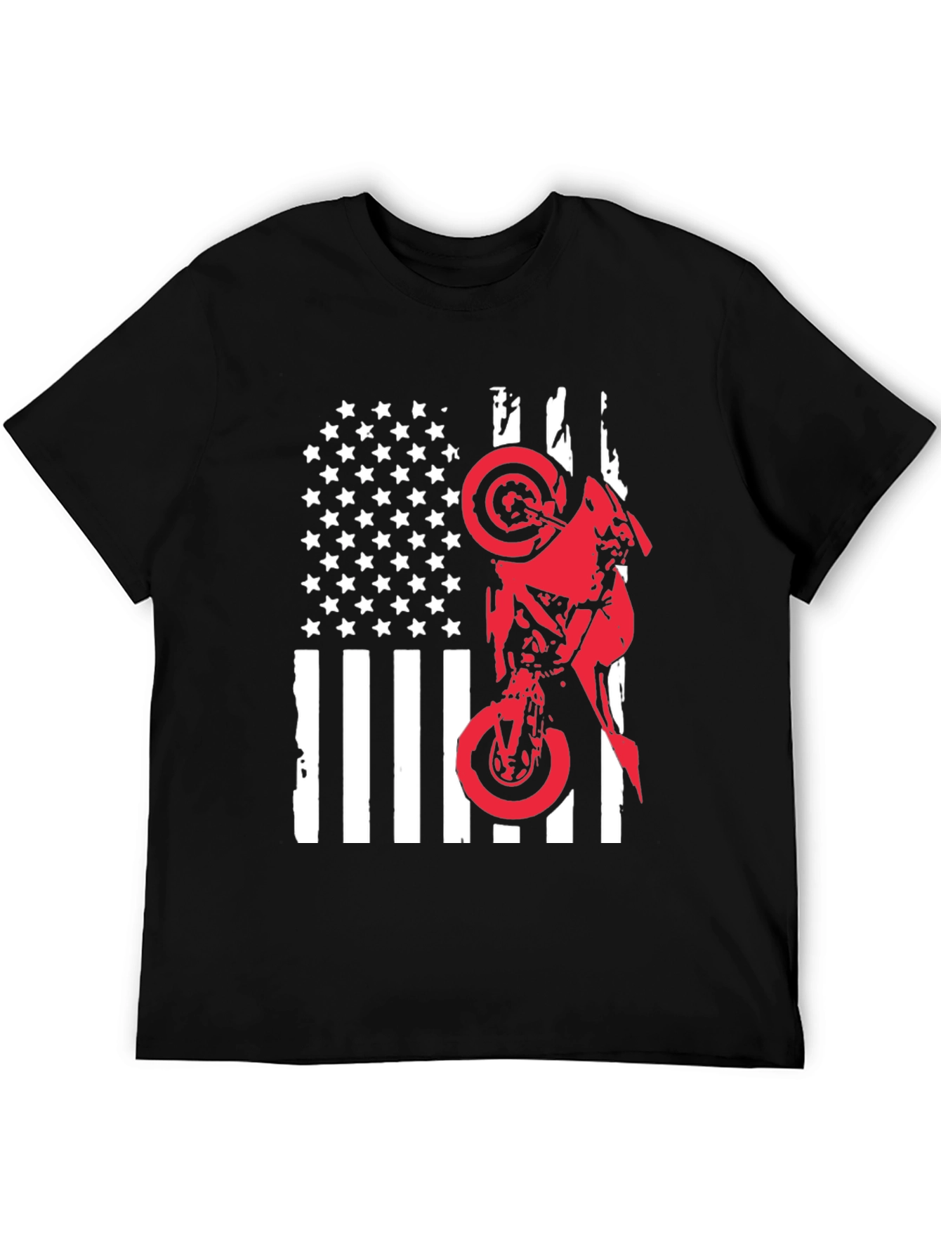 Moto USA Flag Graphic Tee