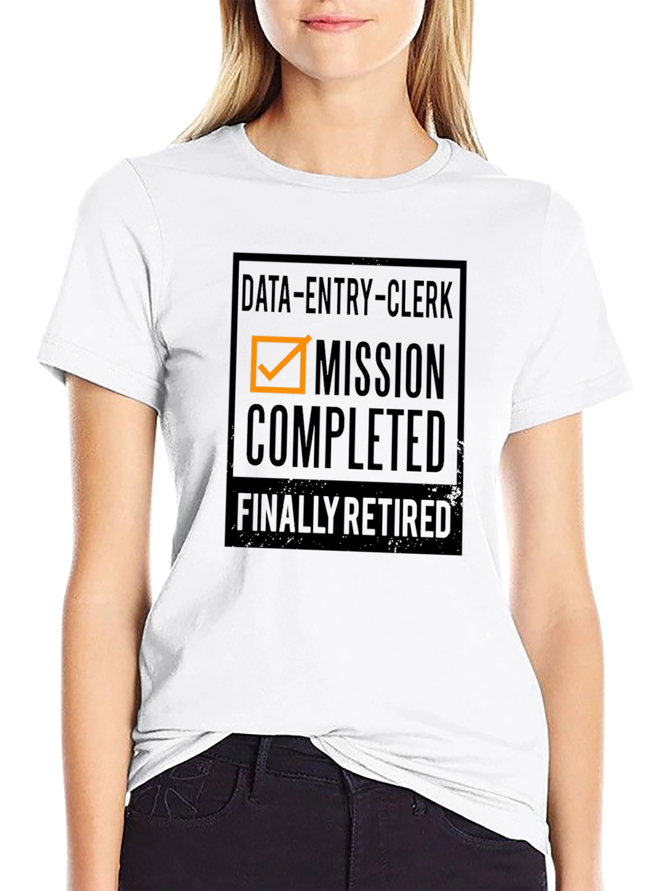 Data Entry Clerk Retirement T-Shirt - Mission Completed