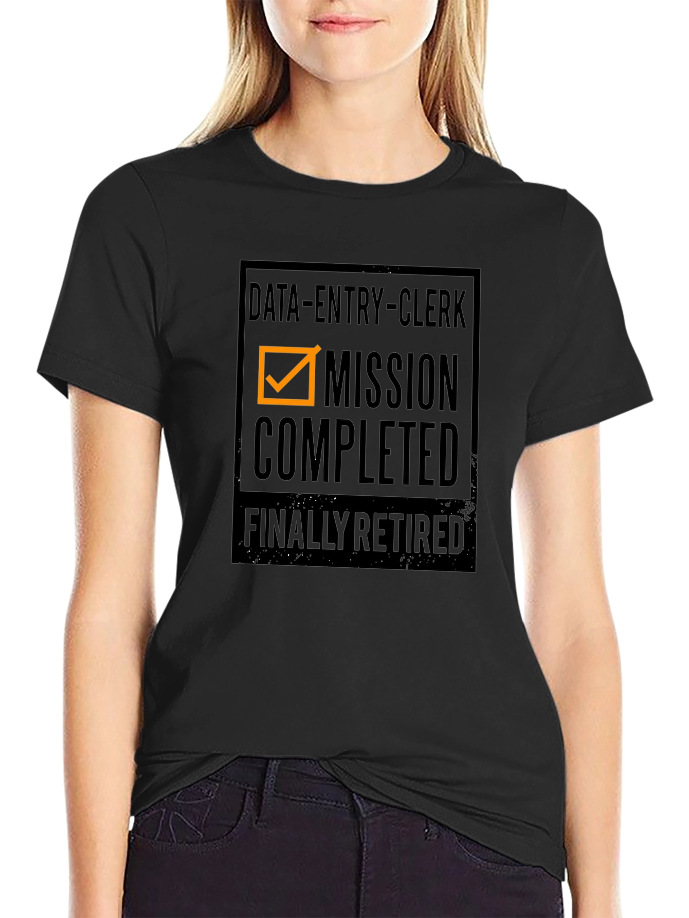 Data Entry Clerk Retirement T-Shirt - Mission Completed