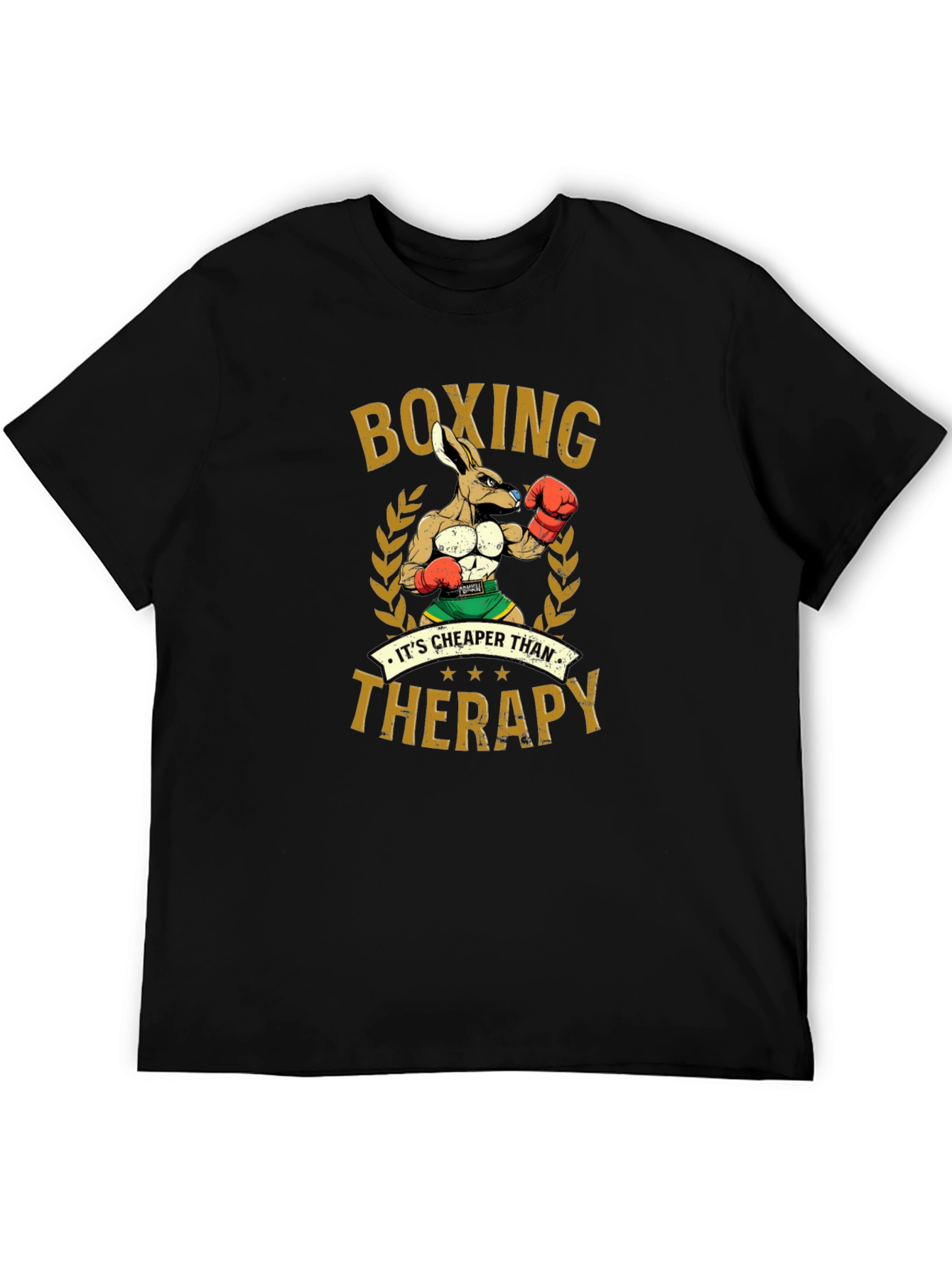 Boxing Kangaroo T-Shirt: Cheaper Than Therapy