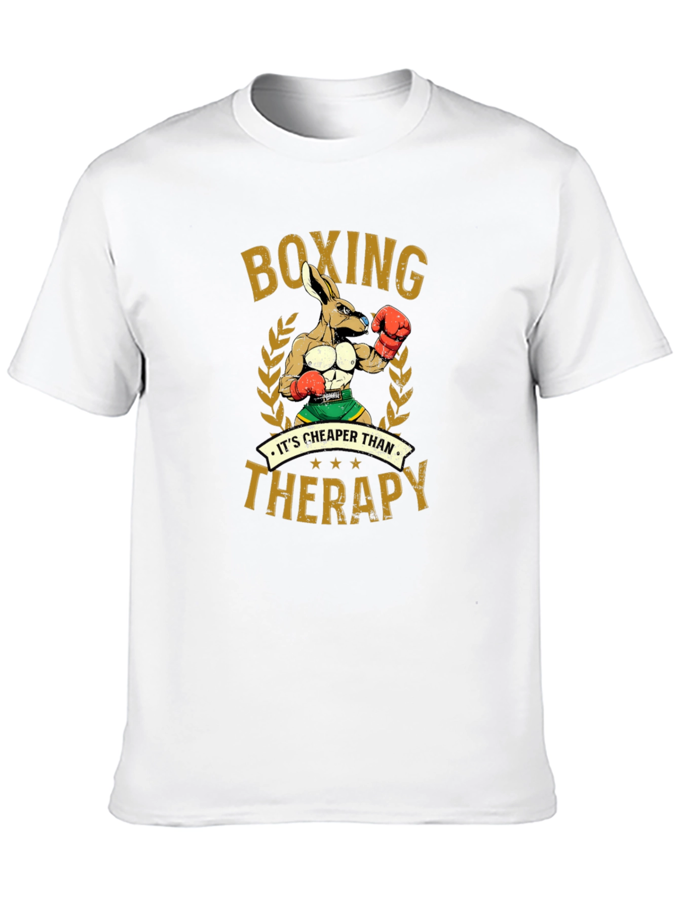 Boxing Kangaroo T-Shirt: Cheaper Than Therapy