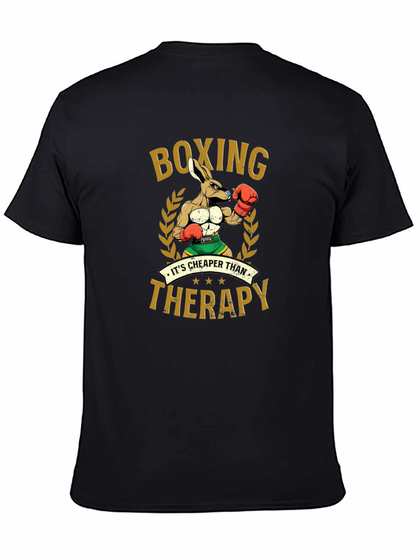 Boxing Kangaroo T-Shirt: Cheaper Than Therapy
