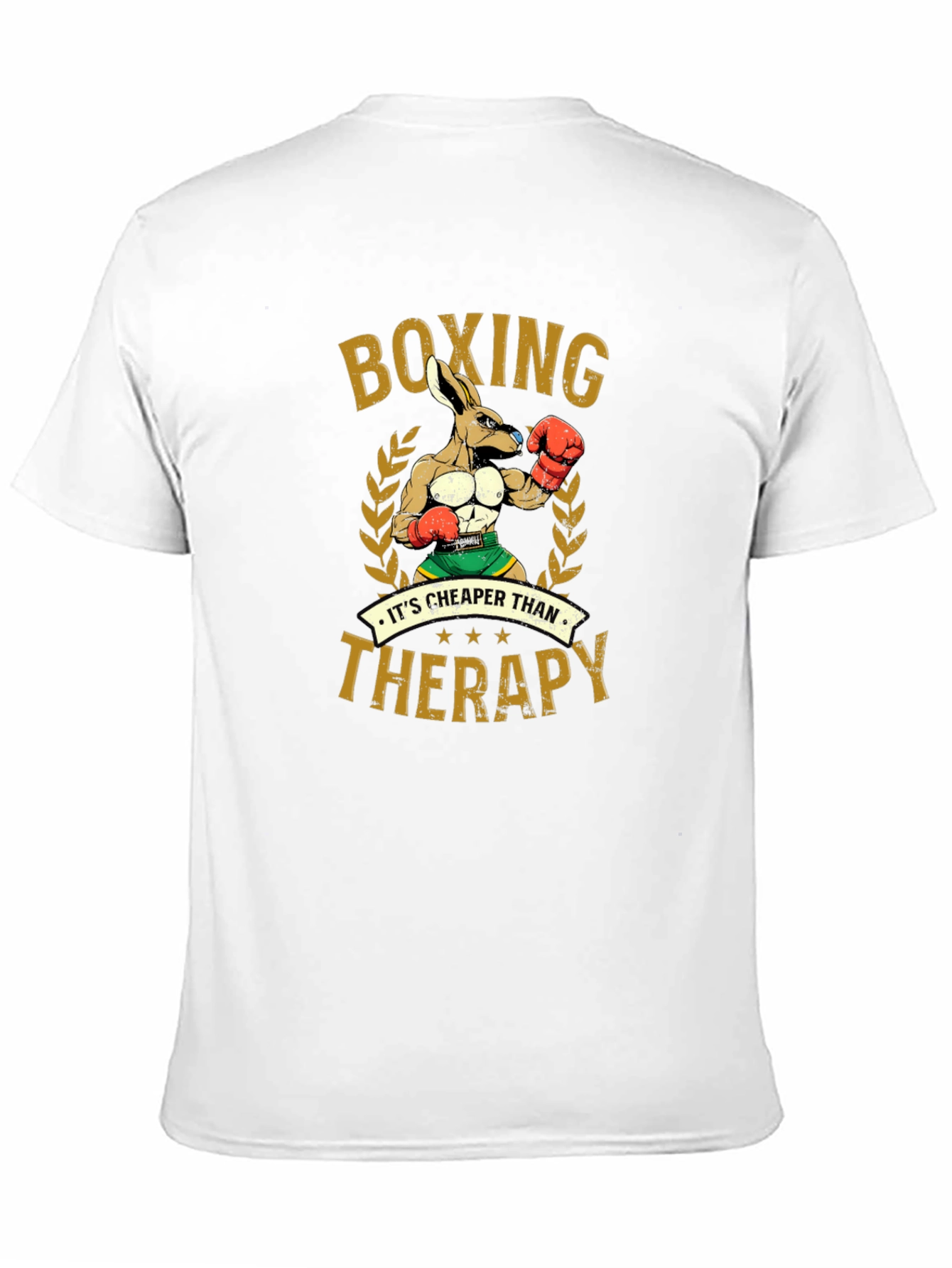 Boxing Kangaroo T-Shirt: Cheaper Than Therapy