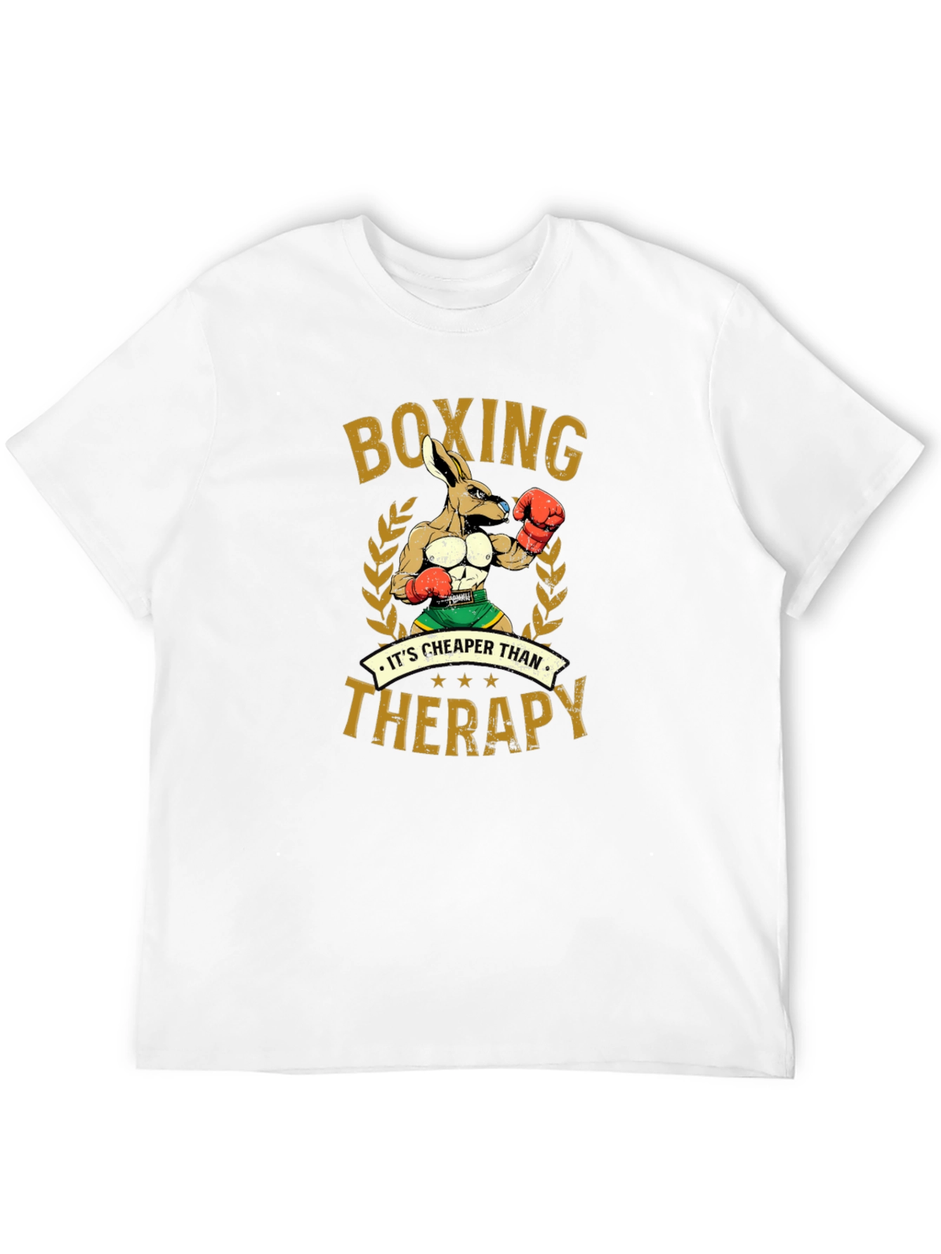 Boxing Kangaroo T-Shirt: Cheaper Than Therapy