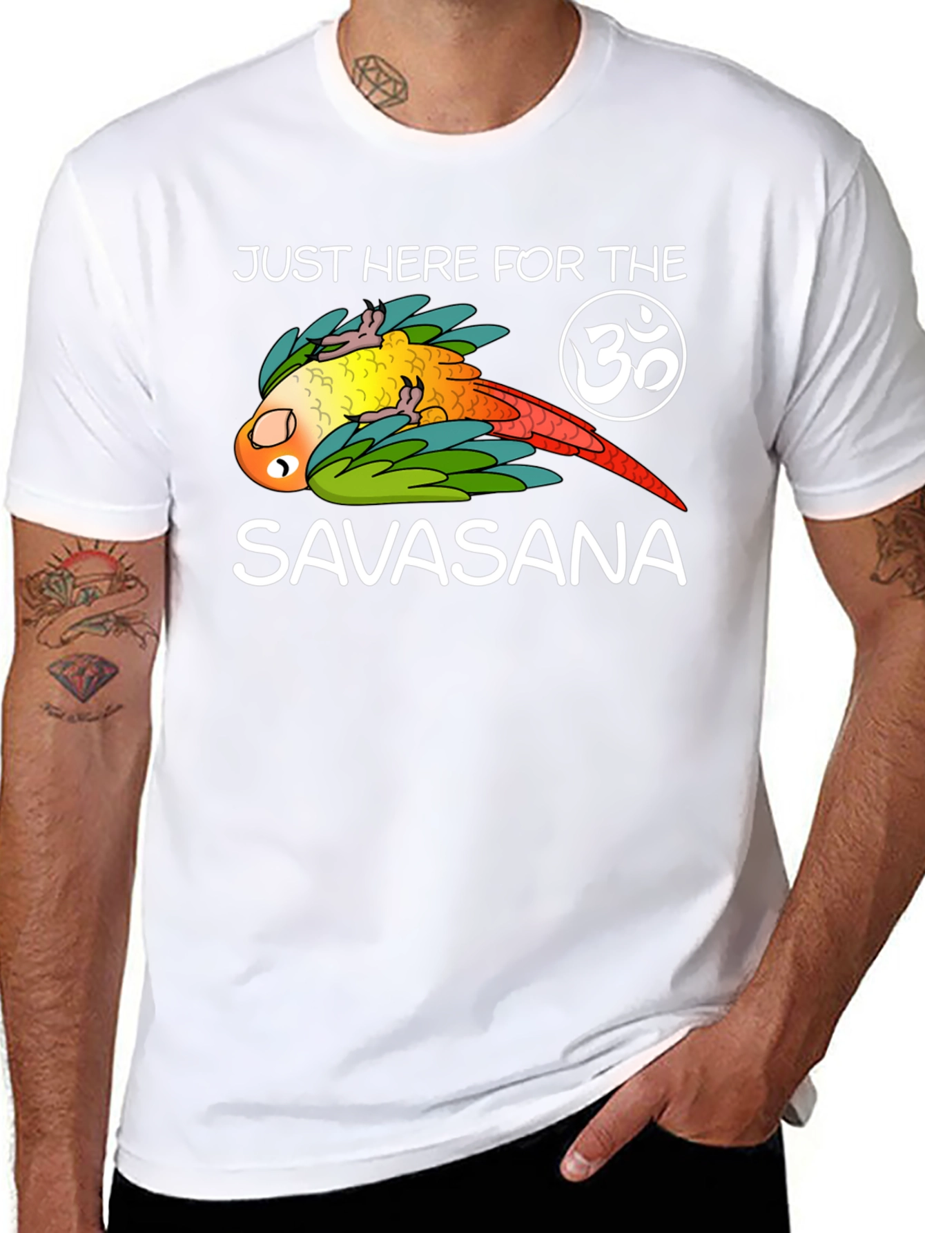 Just Here For Savasana Yoga T-Shirt