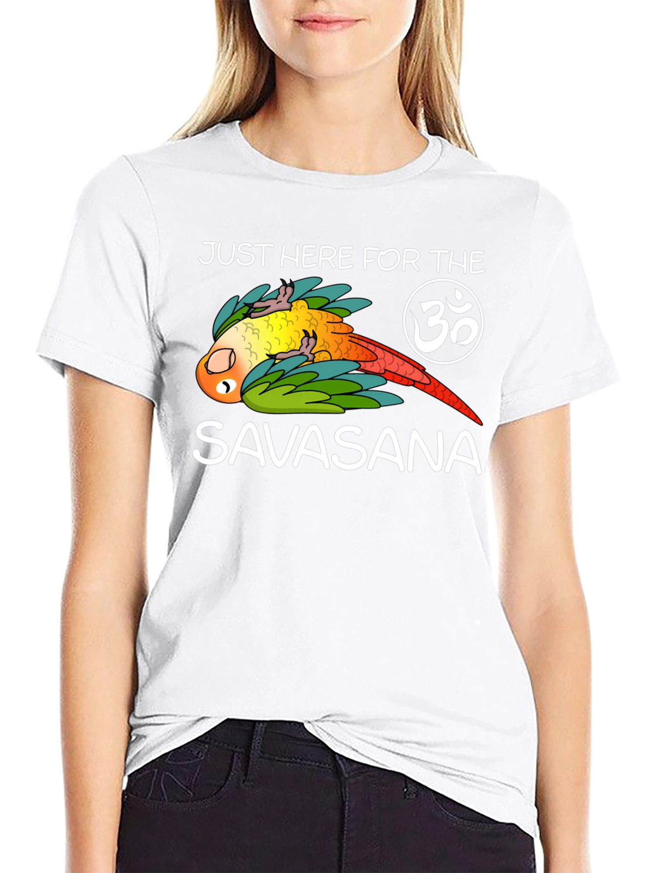 Just Here For Savasana Yoga T-Shirt