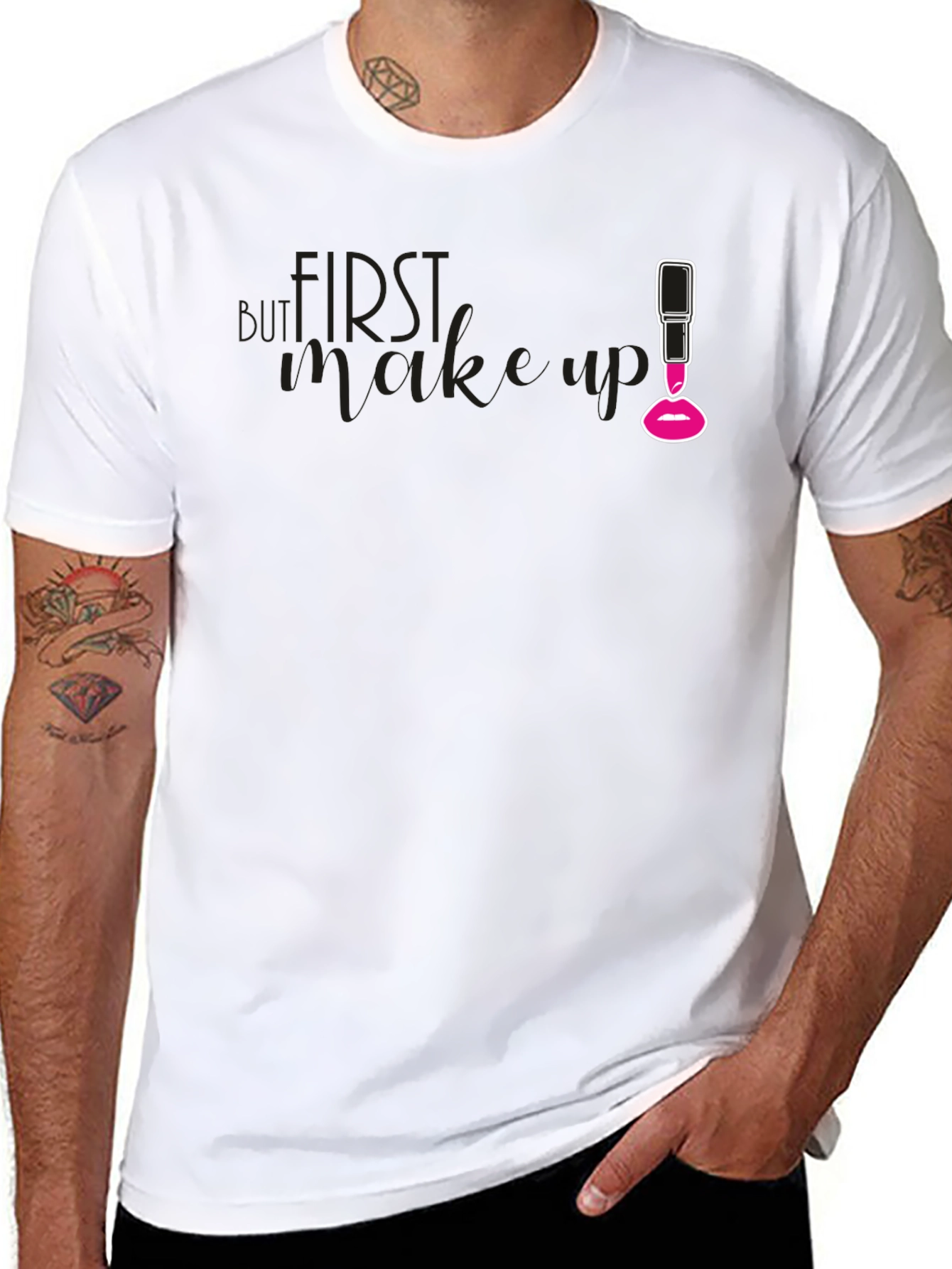 First Makeup Lipstick Graphic Tee