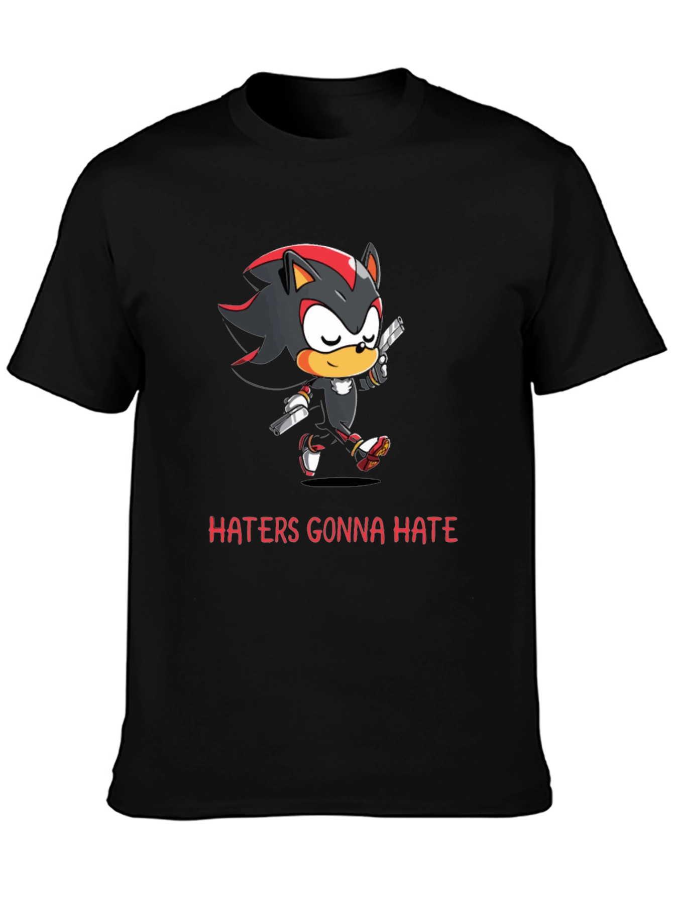 Shadow the Hedgehog Haters Gonna Hate Black T-Shirt