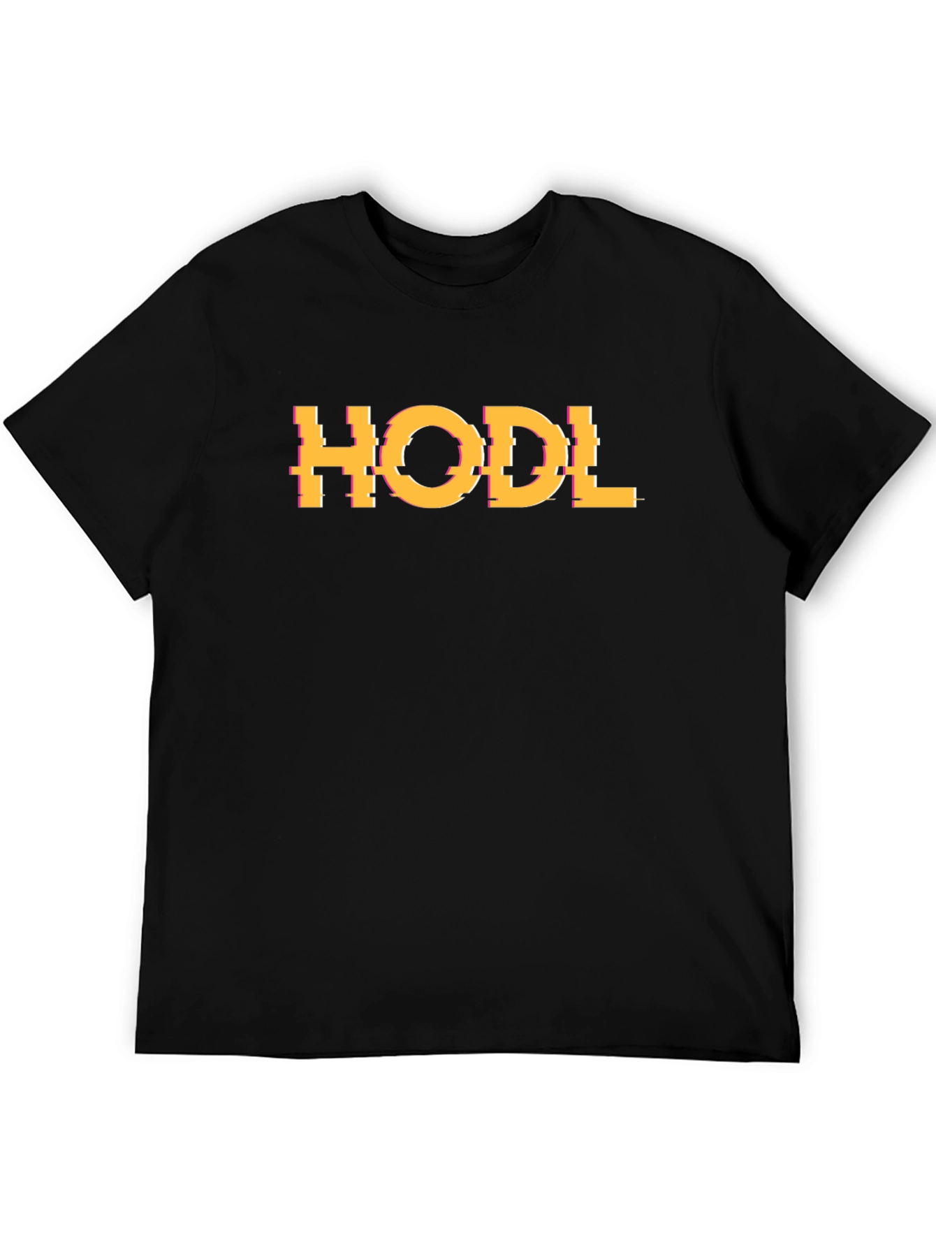 HODL Glitch Graphic Tee - Crypto Enthusiast T-Shirt