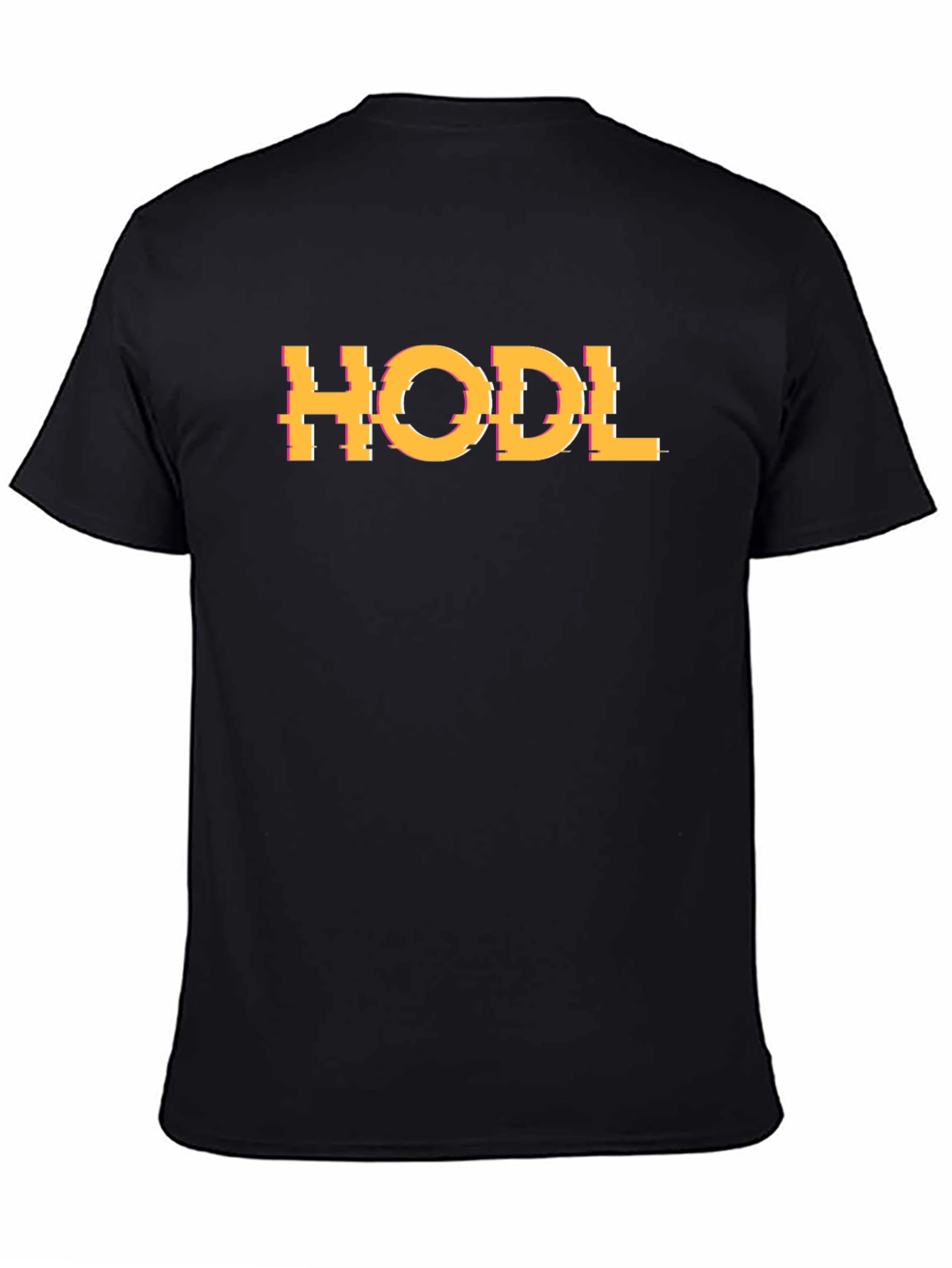 HODL Glitch Graphic Tee - Crypto Enthusiast T-Shirt