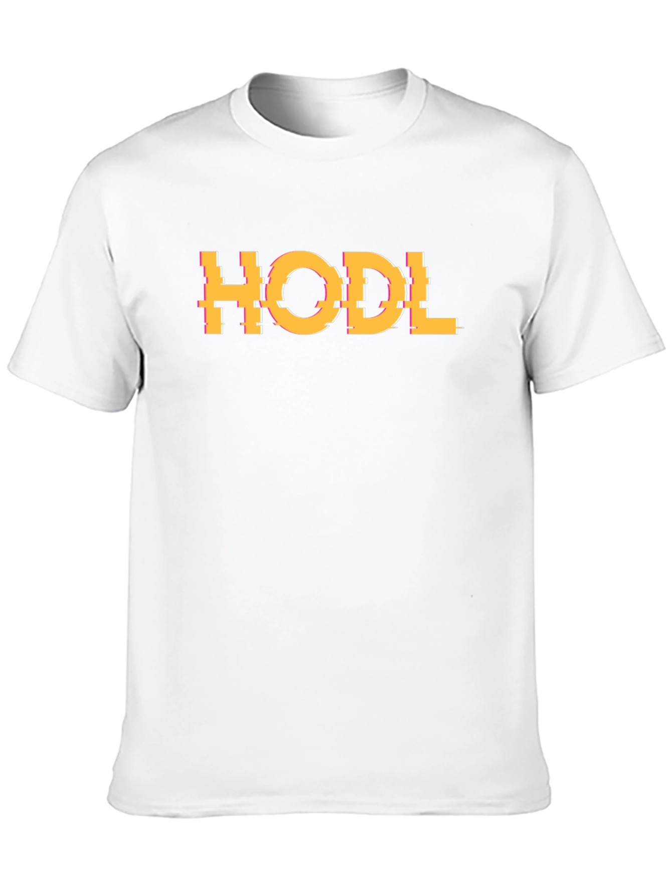 HODL Glitch Graphic Tee - Crypto Enthusiast T-Shirt