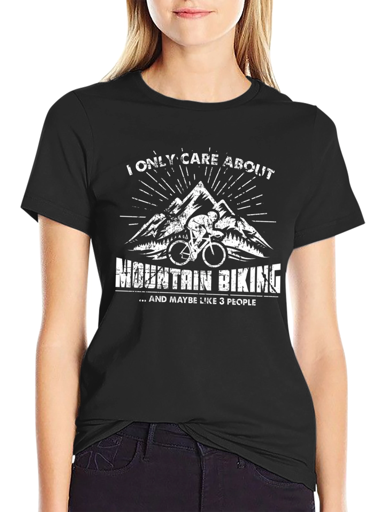 Mountain Biking Graphic Tee - I Only Care About...