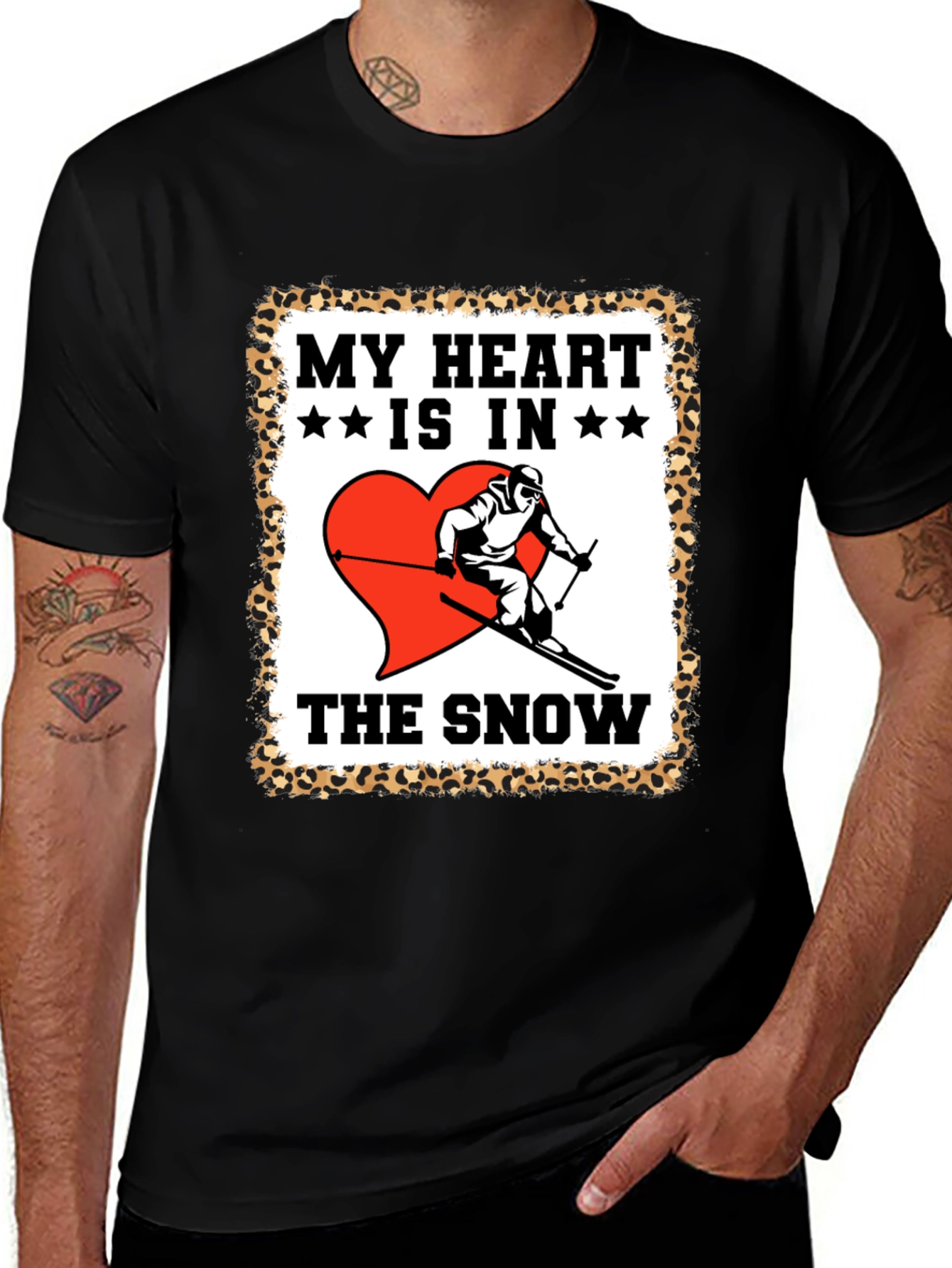 My Heart is in the Snow Graphic T-Shirt