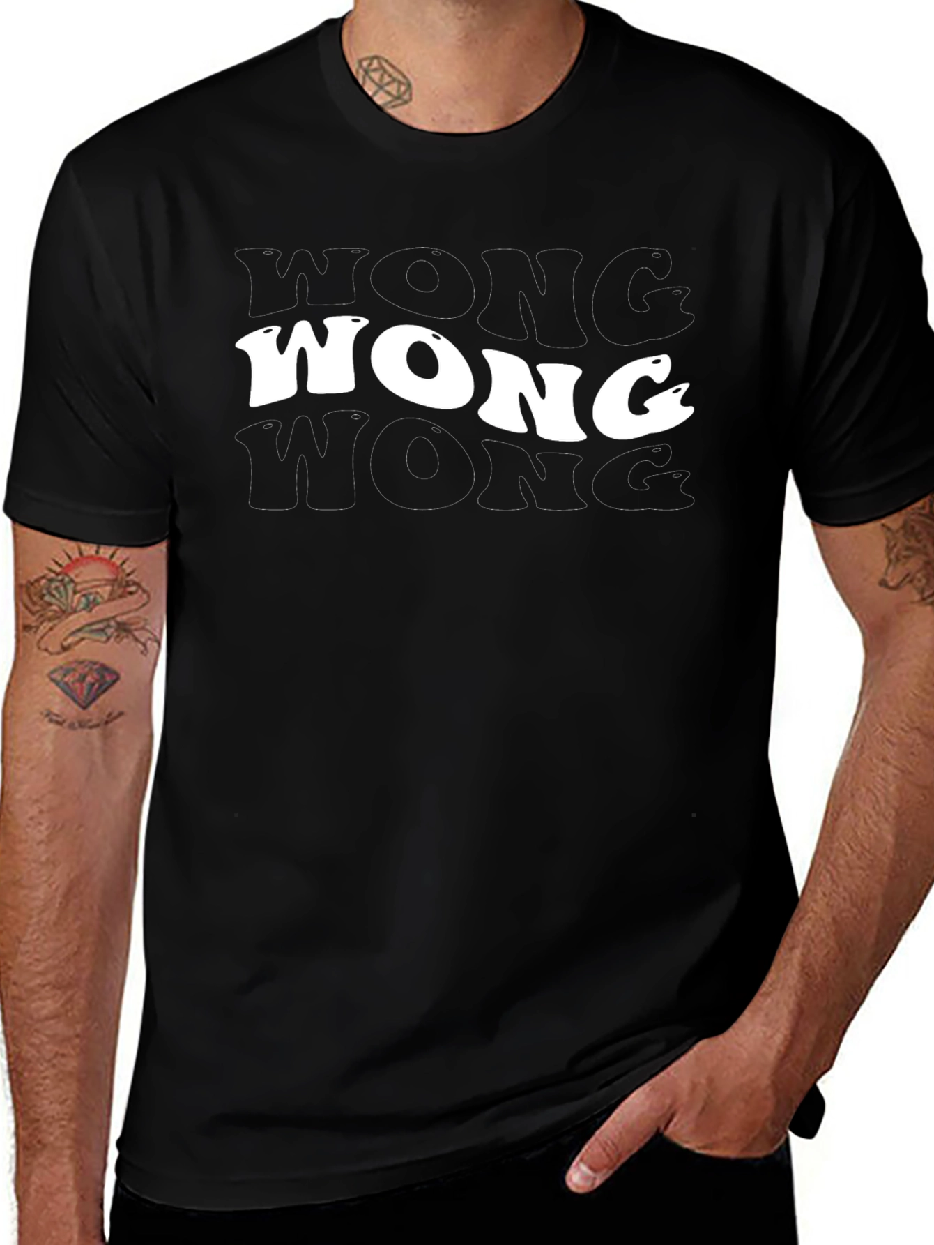 WONG Graphic T-Shirt - Retro Style Tee