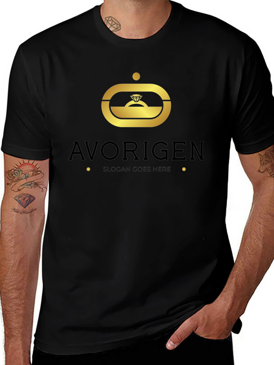 Avorigen Black Graphic T-Shirt