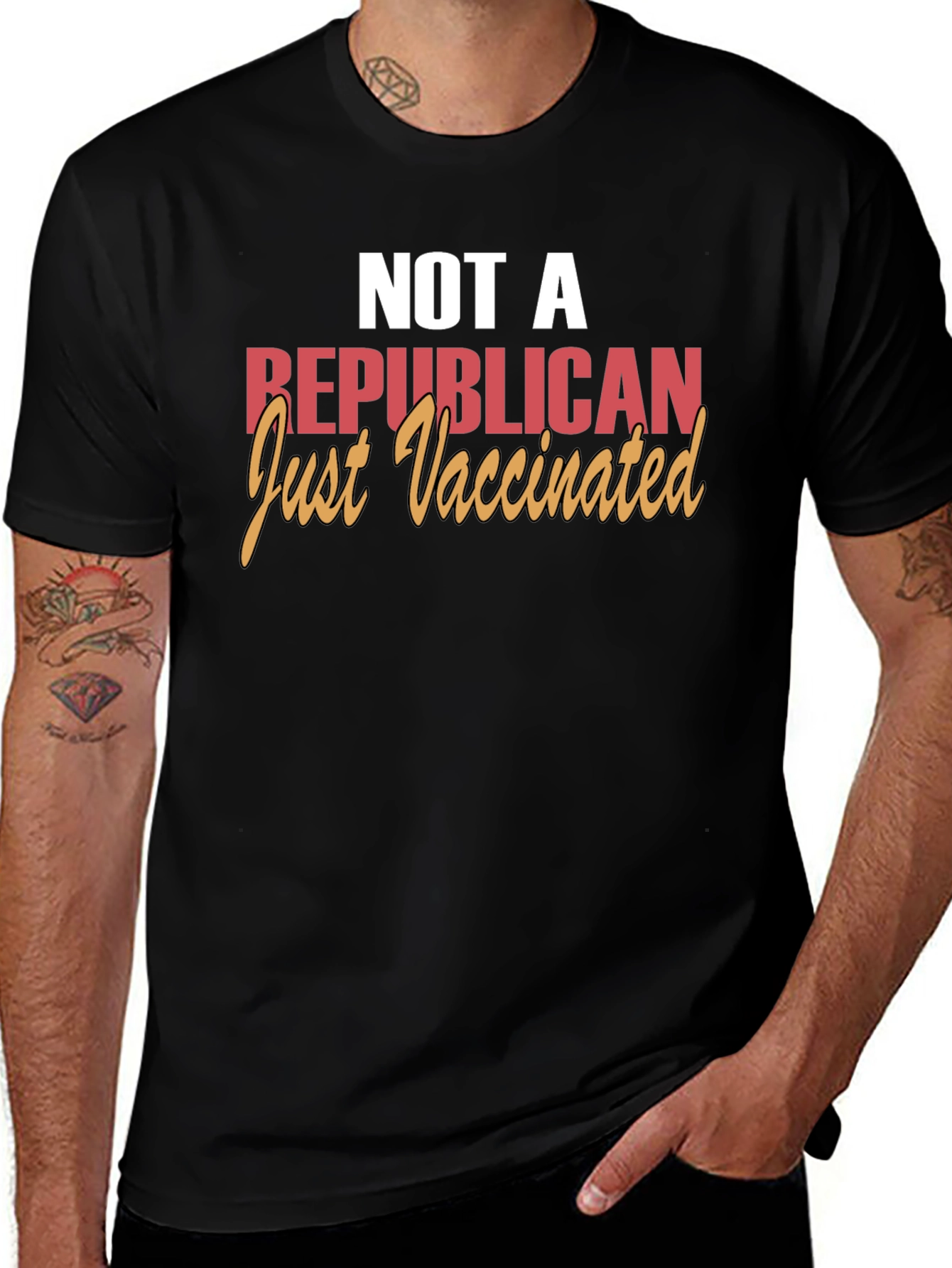 Vaccinated Political Statement T-Shirt