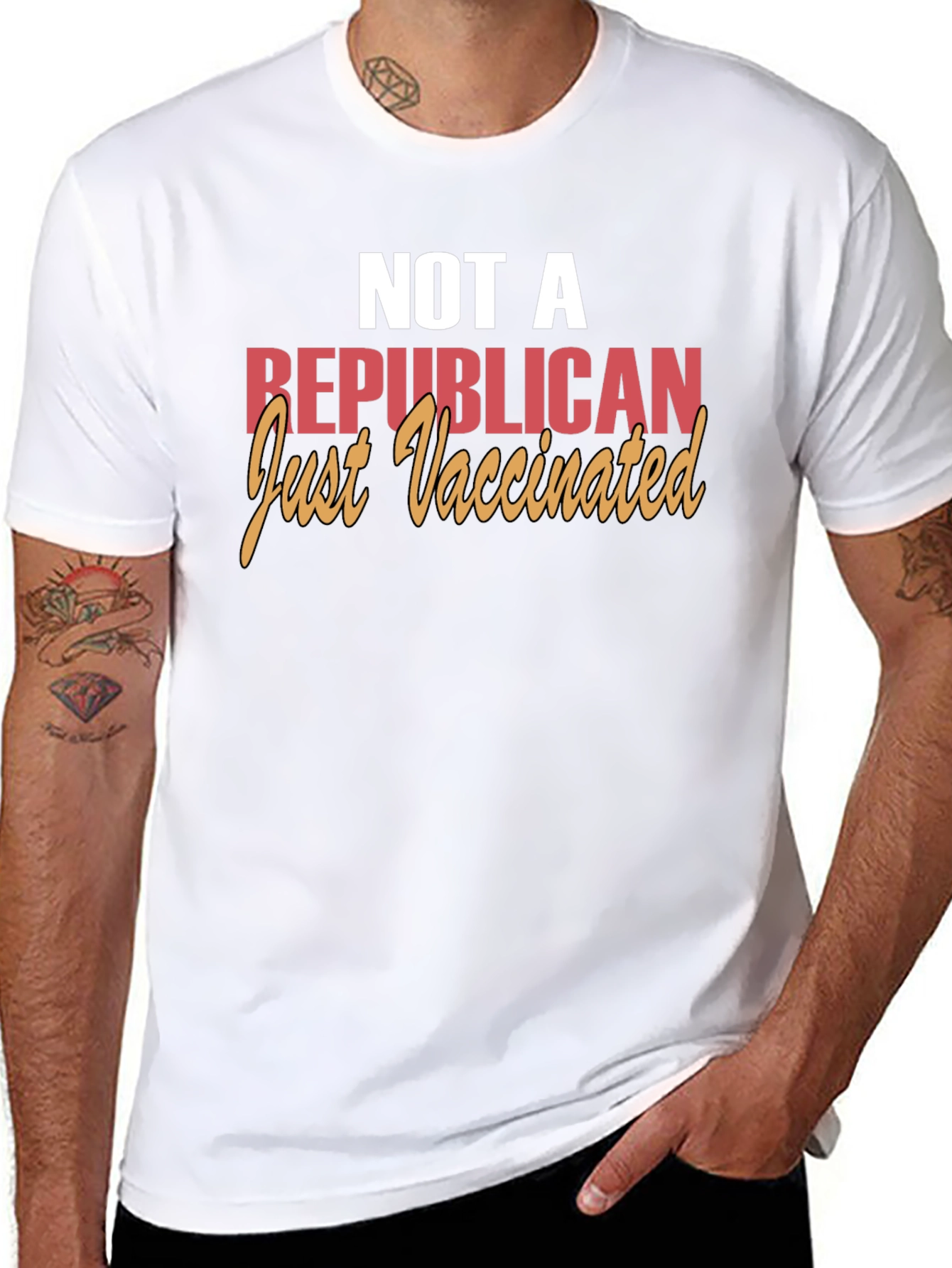 Vaccinated Political Statement T-Shirt