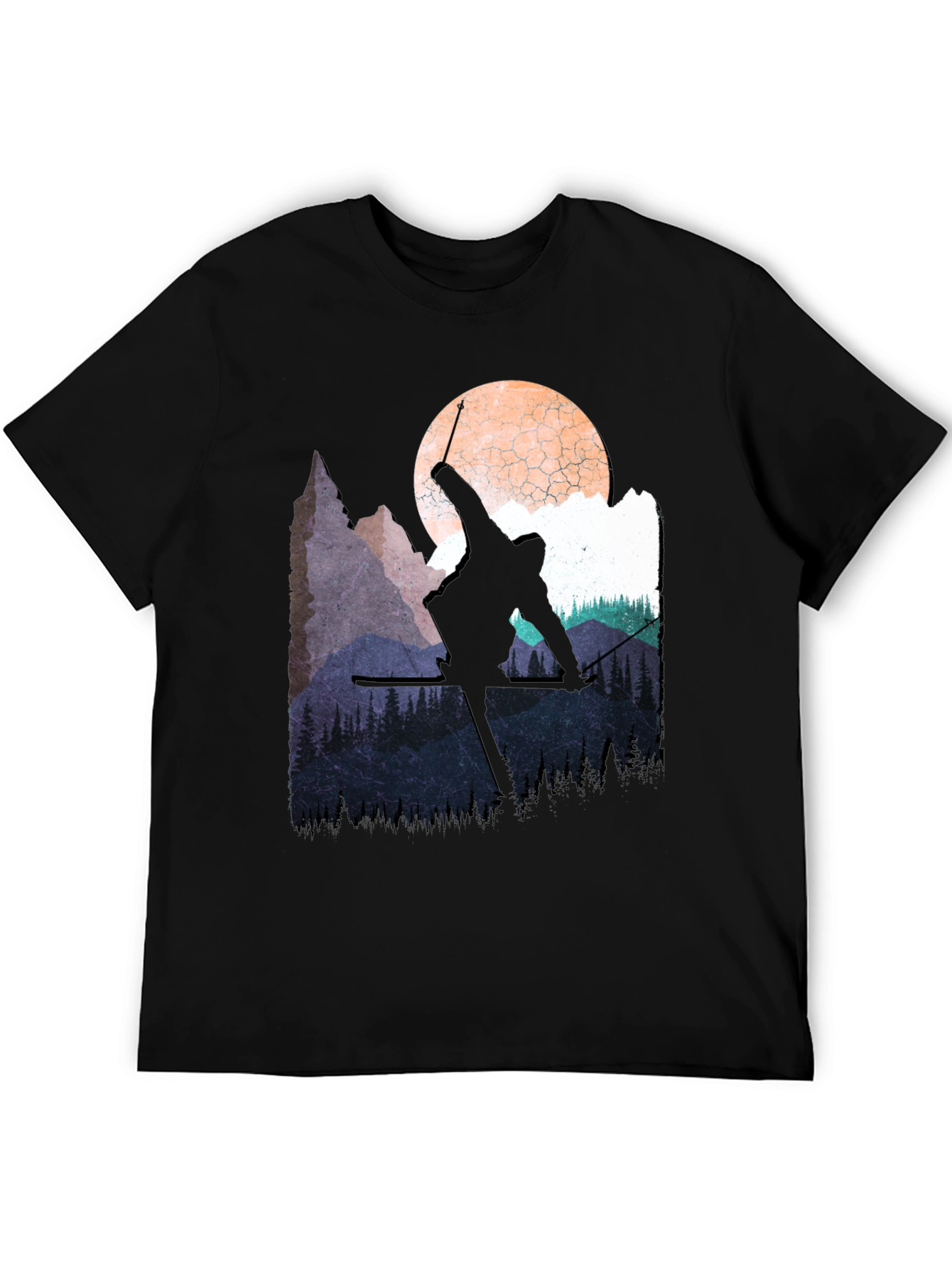 Skiing Silhouette T-Shirt