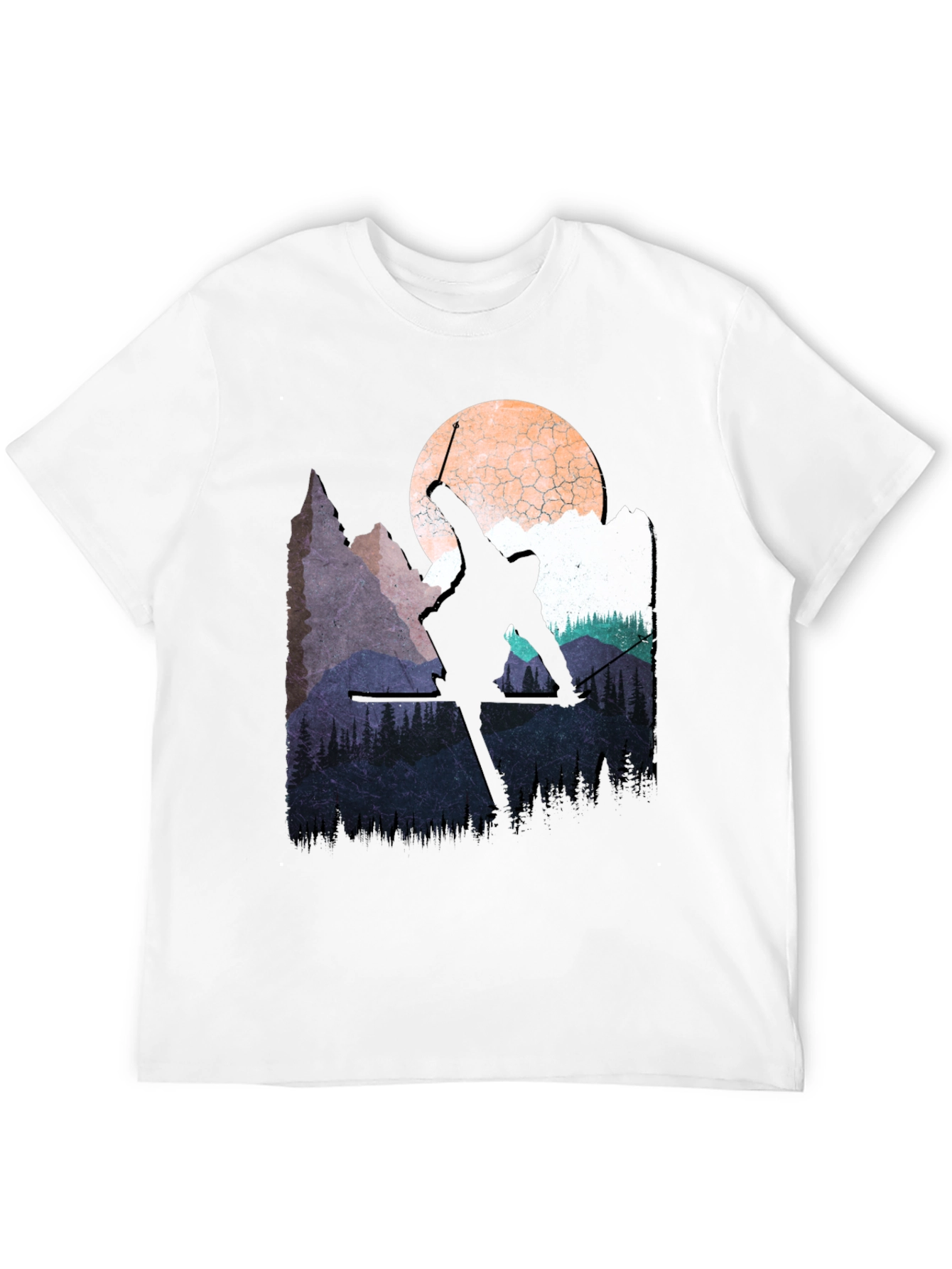 Skiing Silhouette T-Shirt
