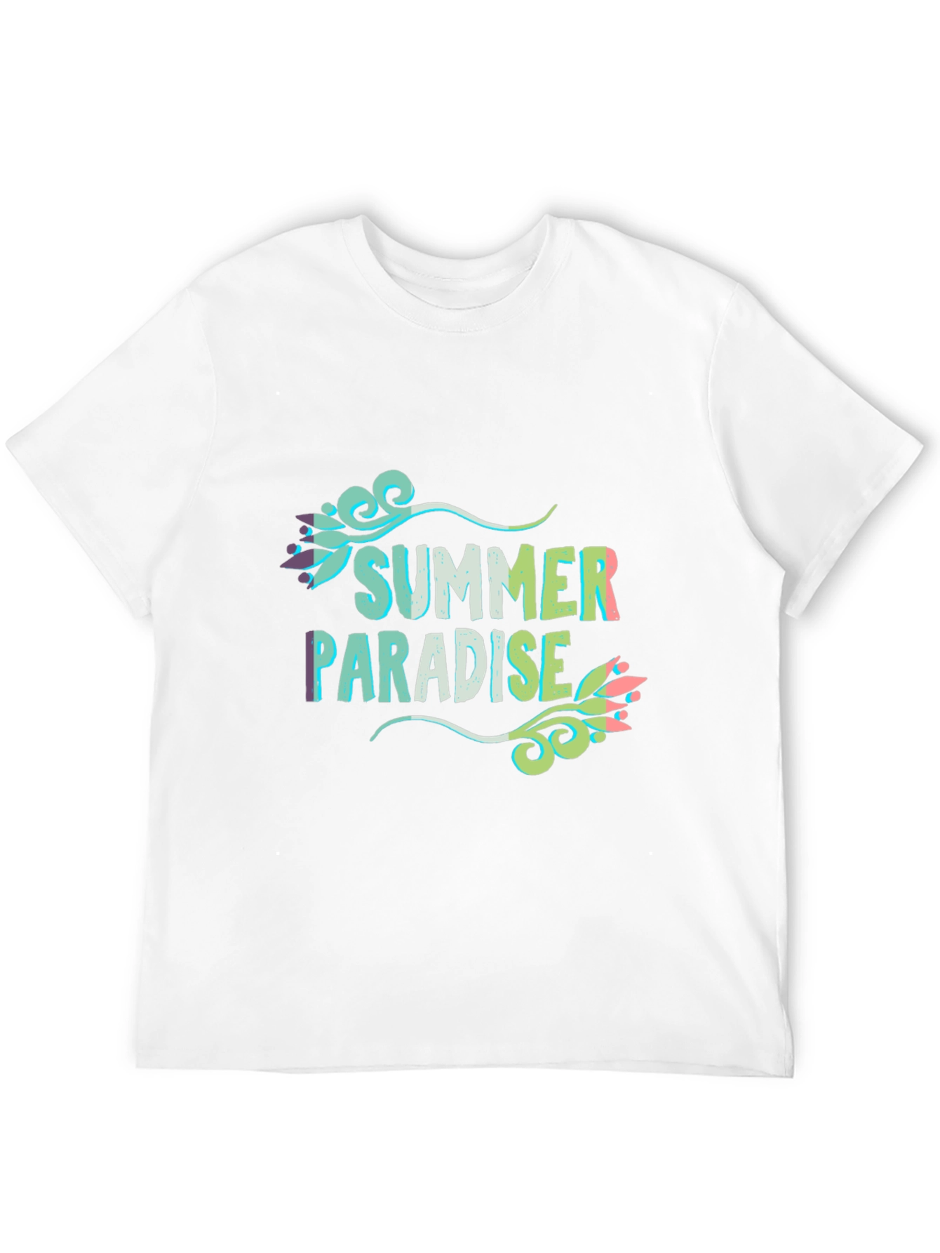 Summer Paradise Graphic Black T-Shirt