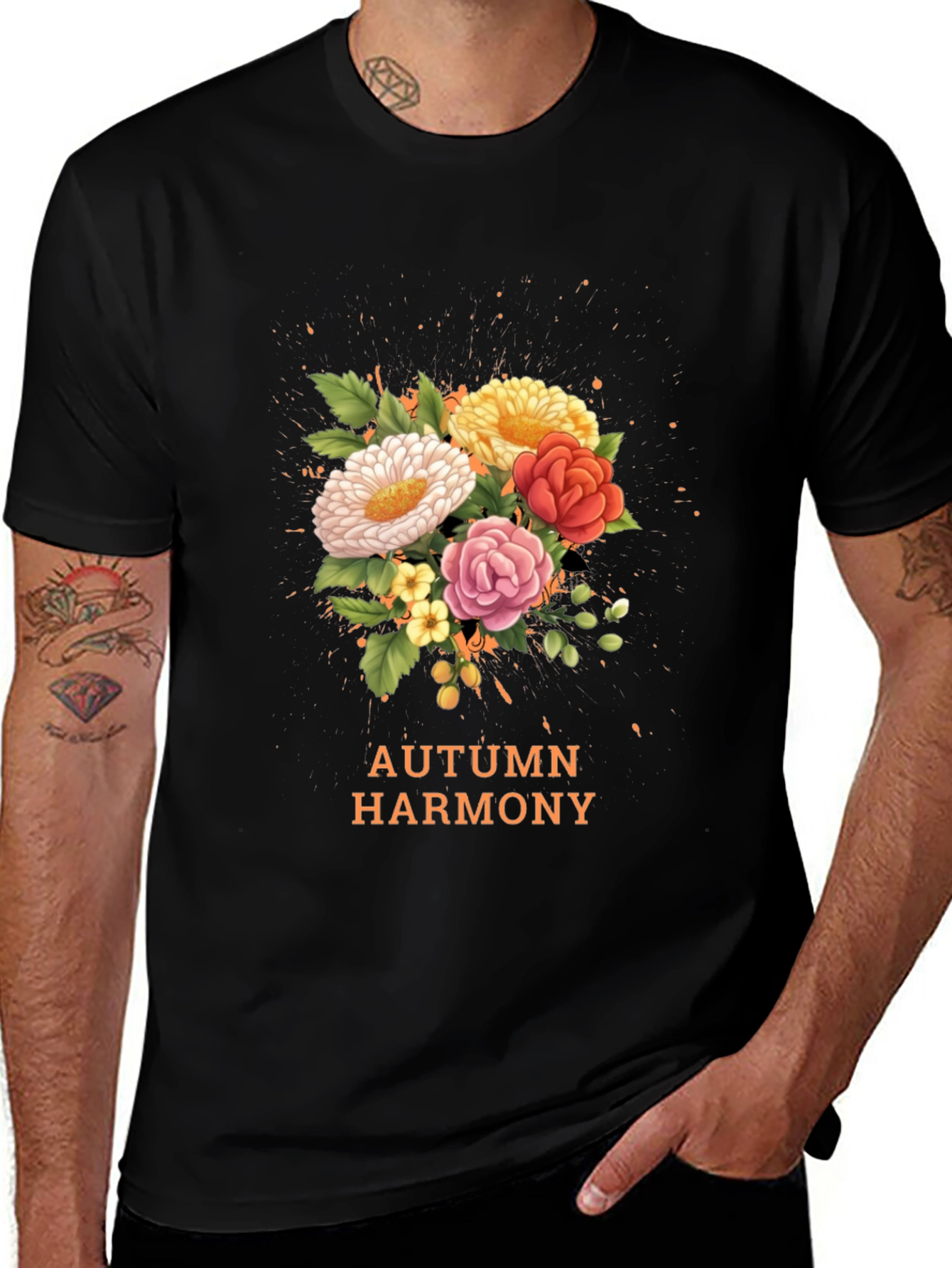 Autumn Harmony Floral T-Shirt