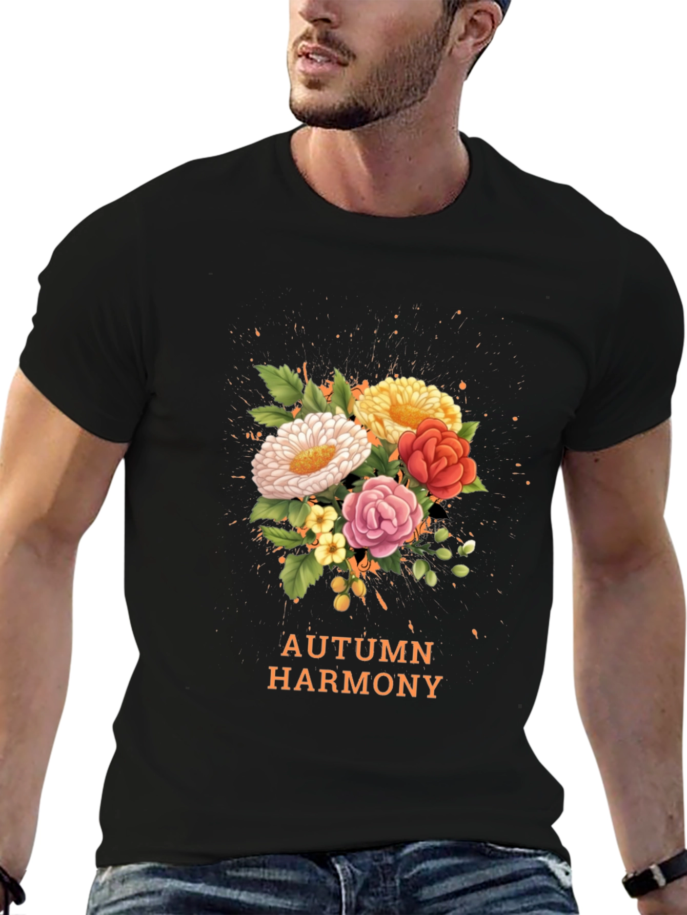 Autumn Harmony Floral T-Shirt