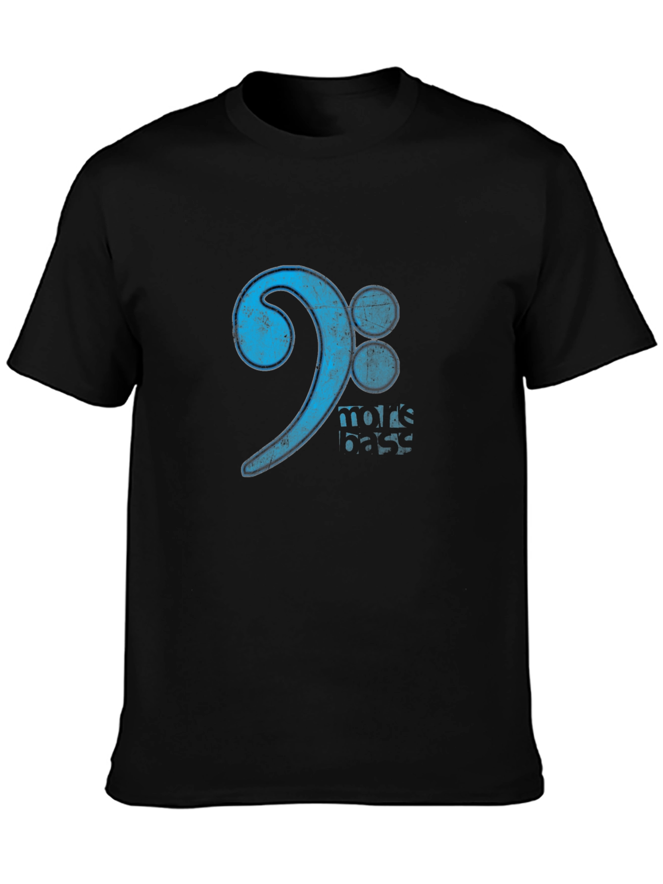 More Bass Clef Black Graphic Tee