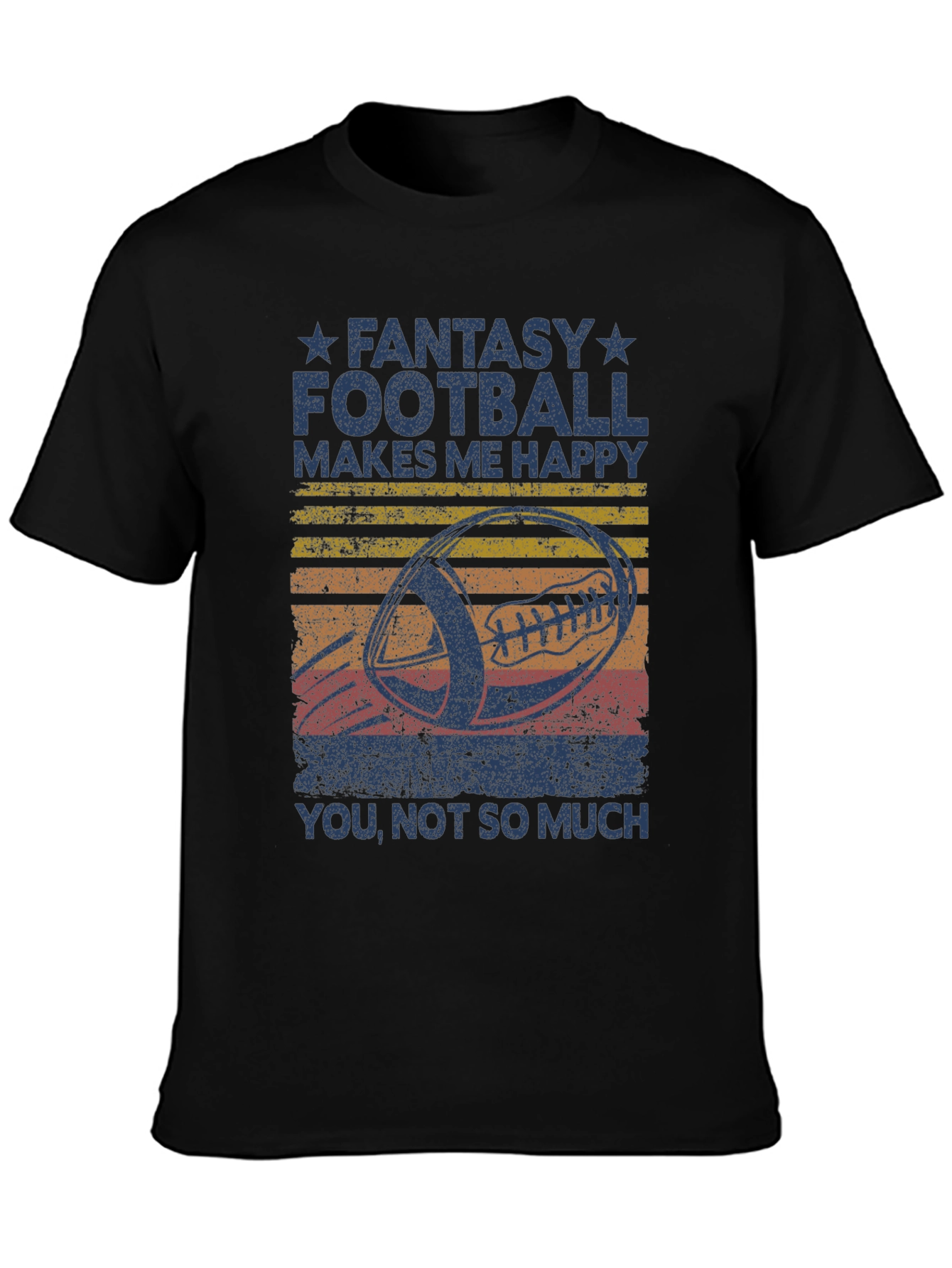 Fantasy Football Makes Me Happy T-Shirt