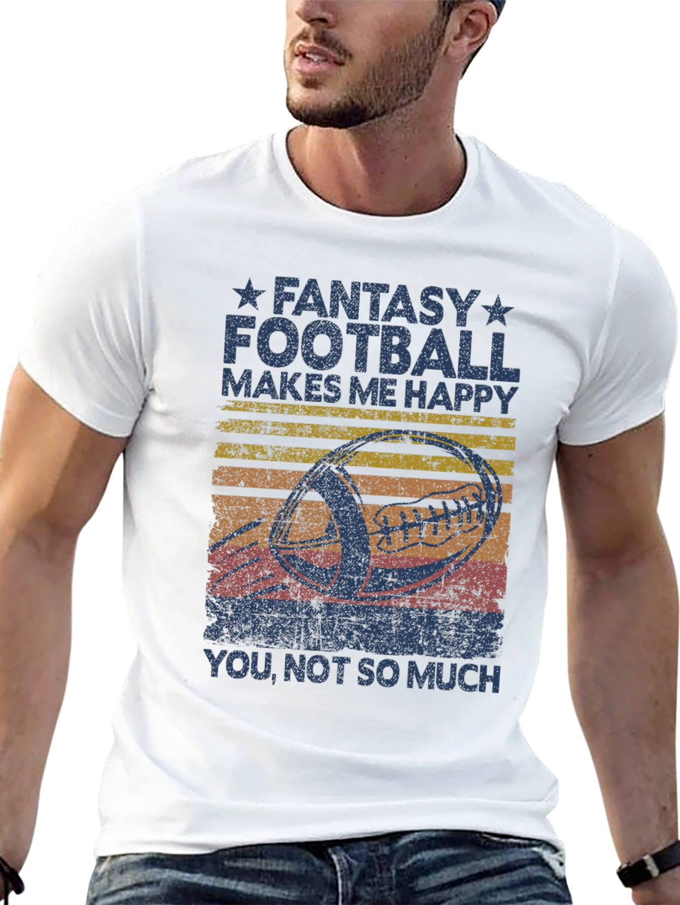 Fantasy Football Makes Me Happy T-Shirt