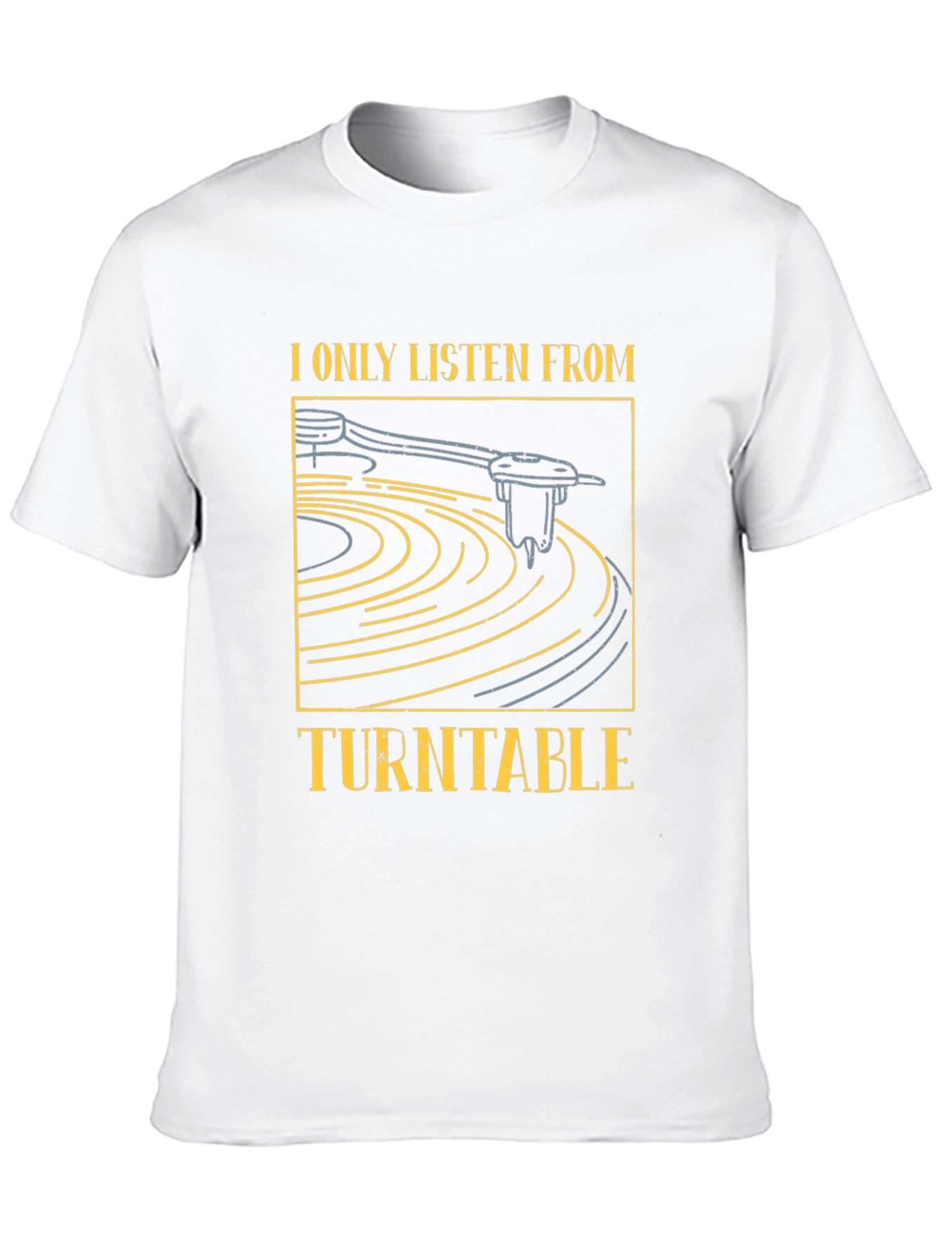Turntable Graphic Tee - Music Lover T-Shirt