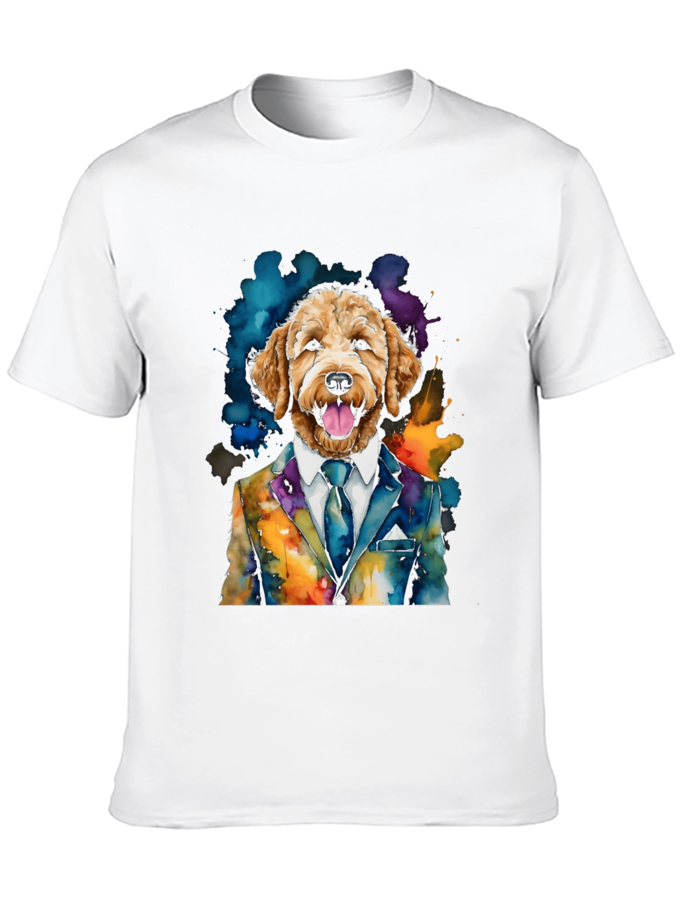 Dog in Suit Graphic T-Shirt