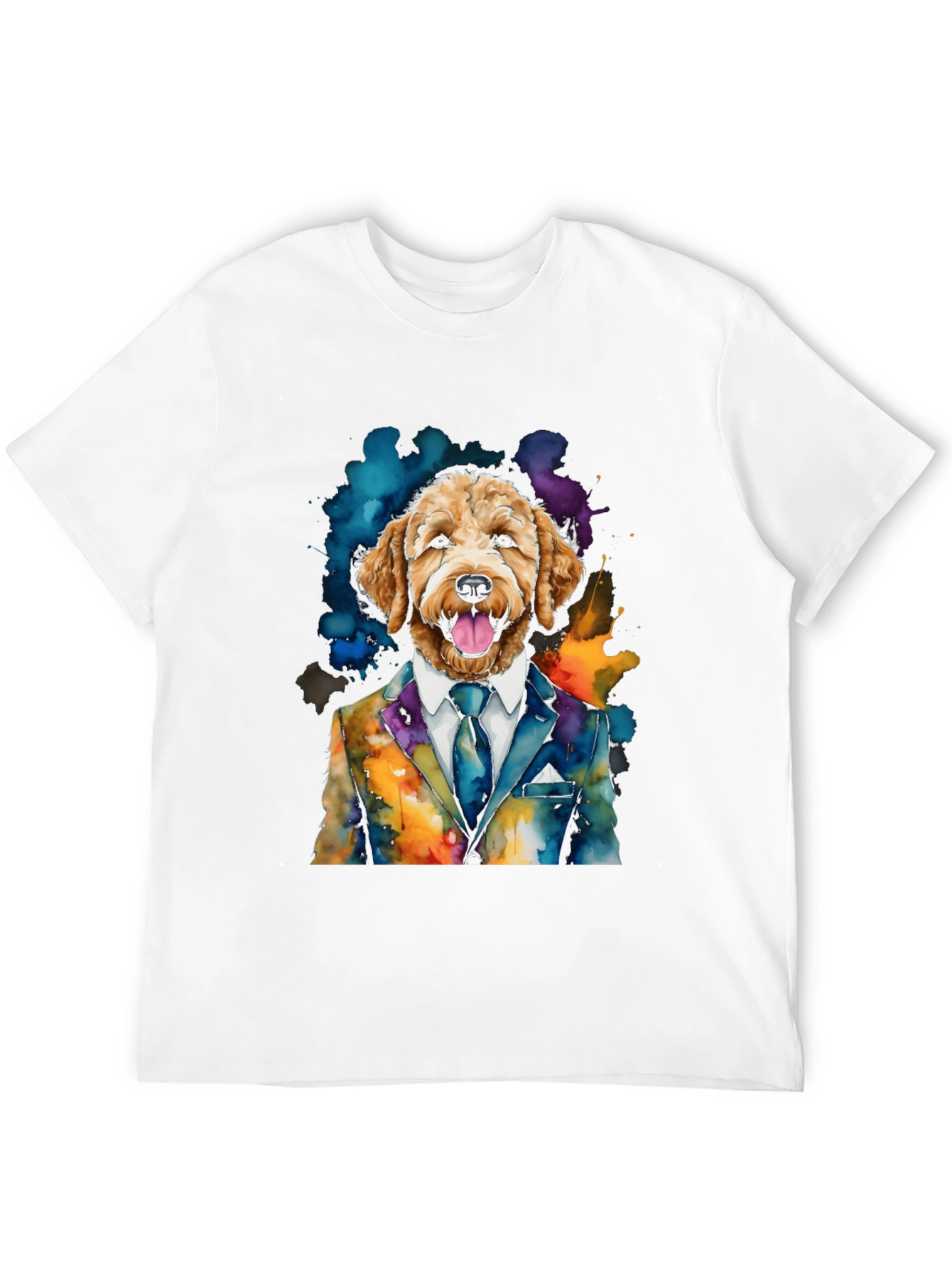 Dog in Suit Graphic T-Shirt