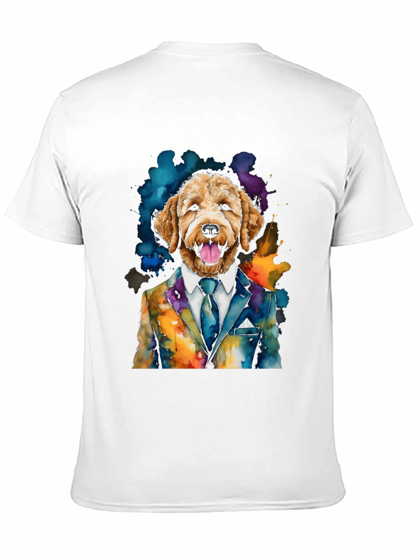 Dog in Suit Graphic T-Shirt