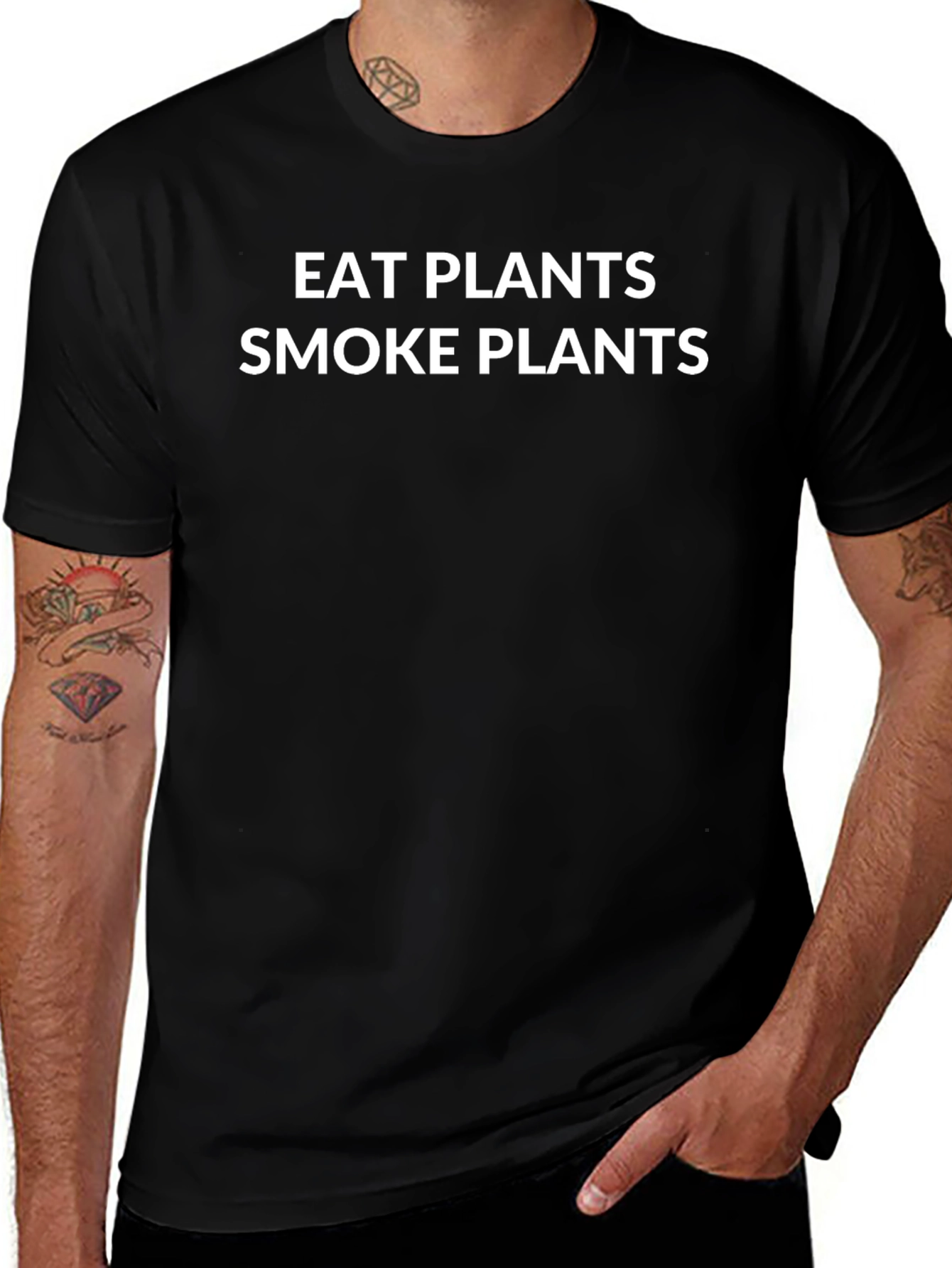 Eat Plants Smoke Plants Graphic Tee