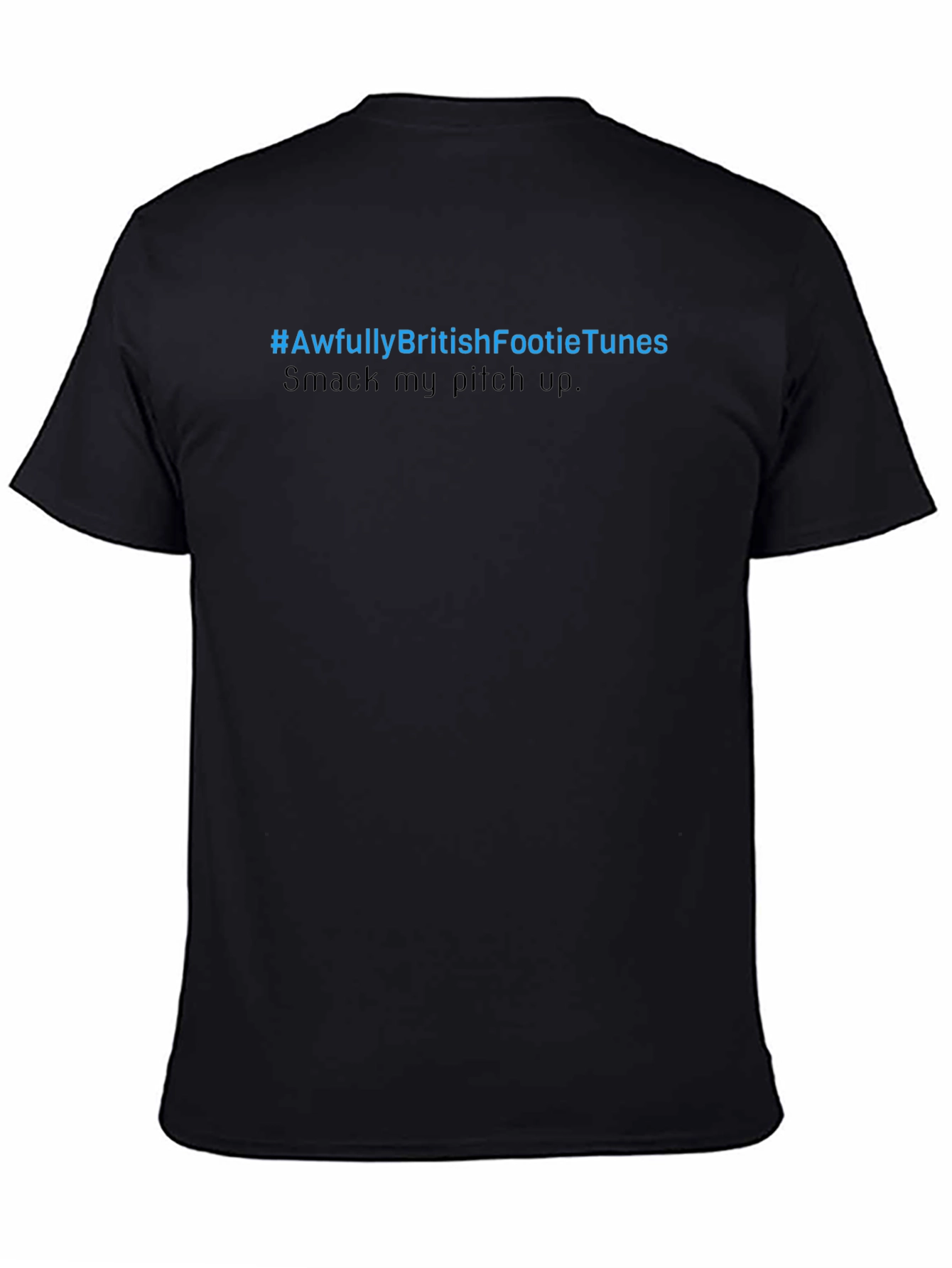 Awfully British Footie Tunes Black Tee