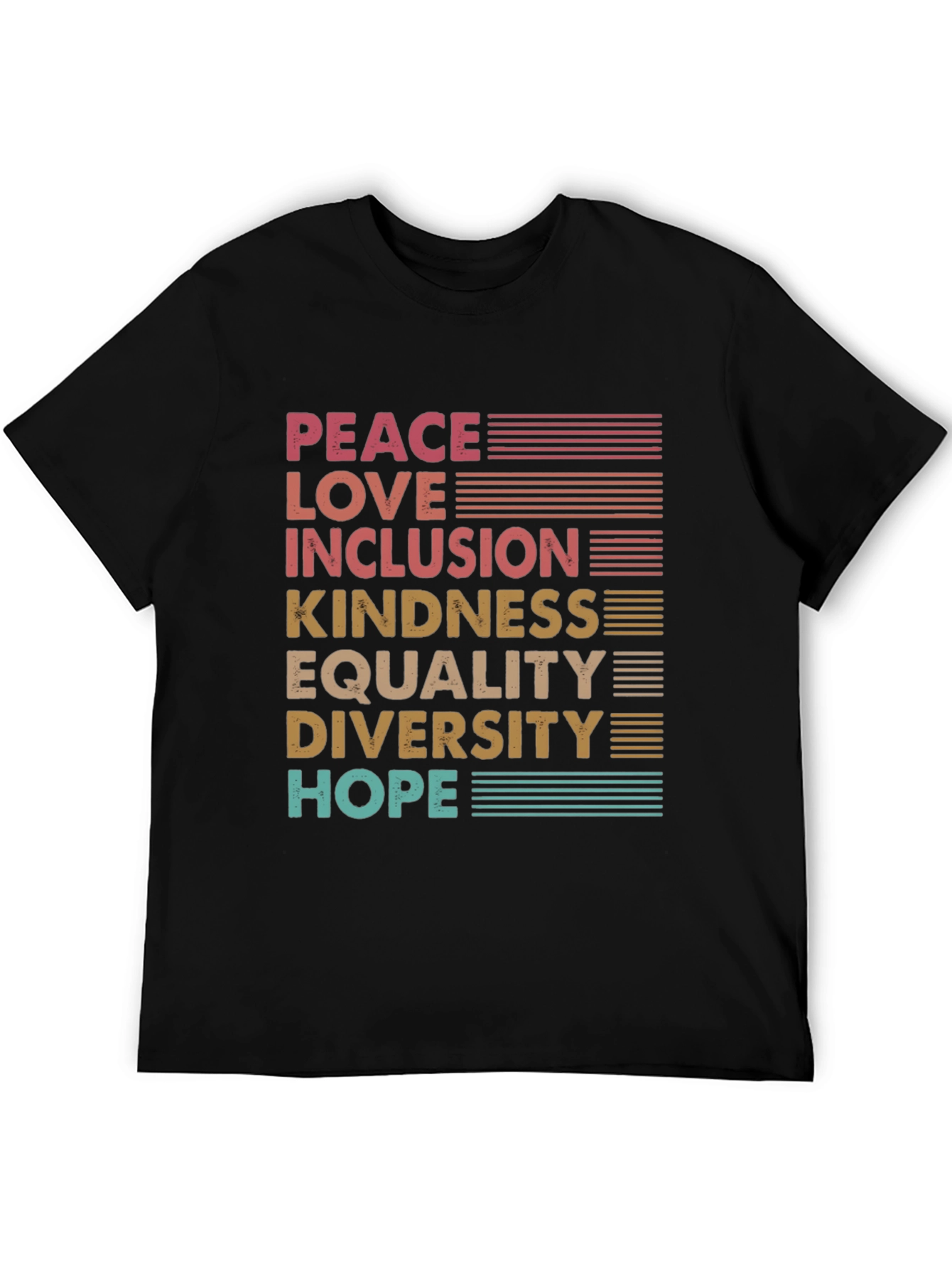 Peace Love Inclusion Graphic Tee