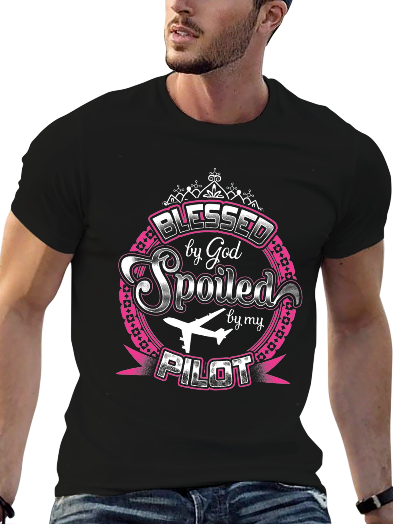 Blessed by God Spoiled by my Pilot T-Shirt