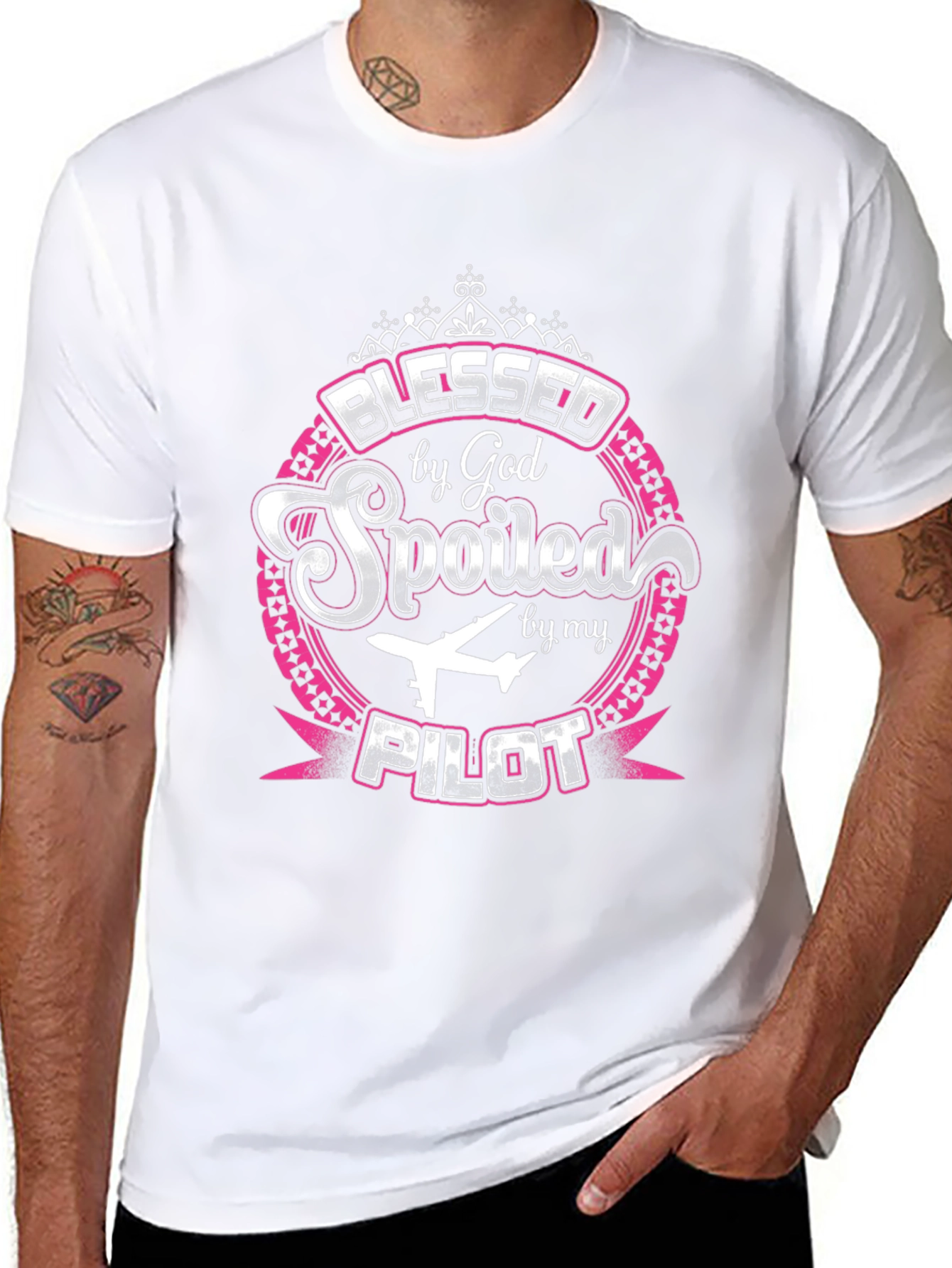 Blessed by God Spoiled by my Pilot T-Shirt