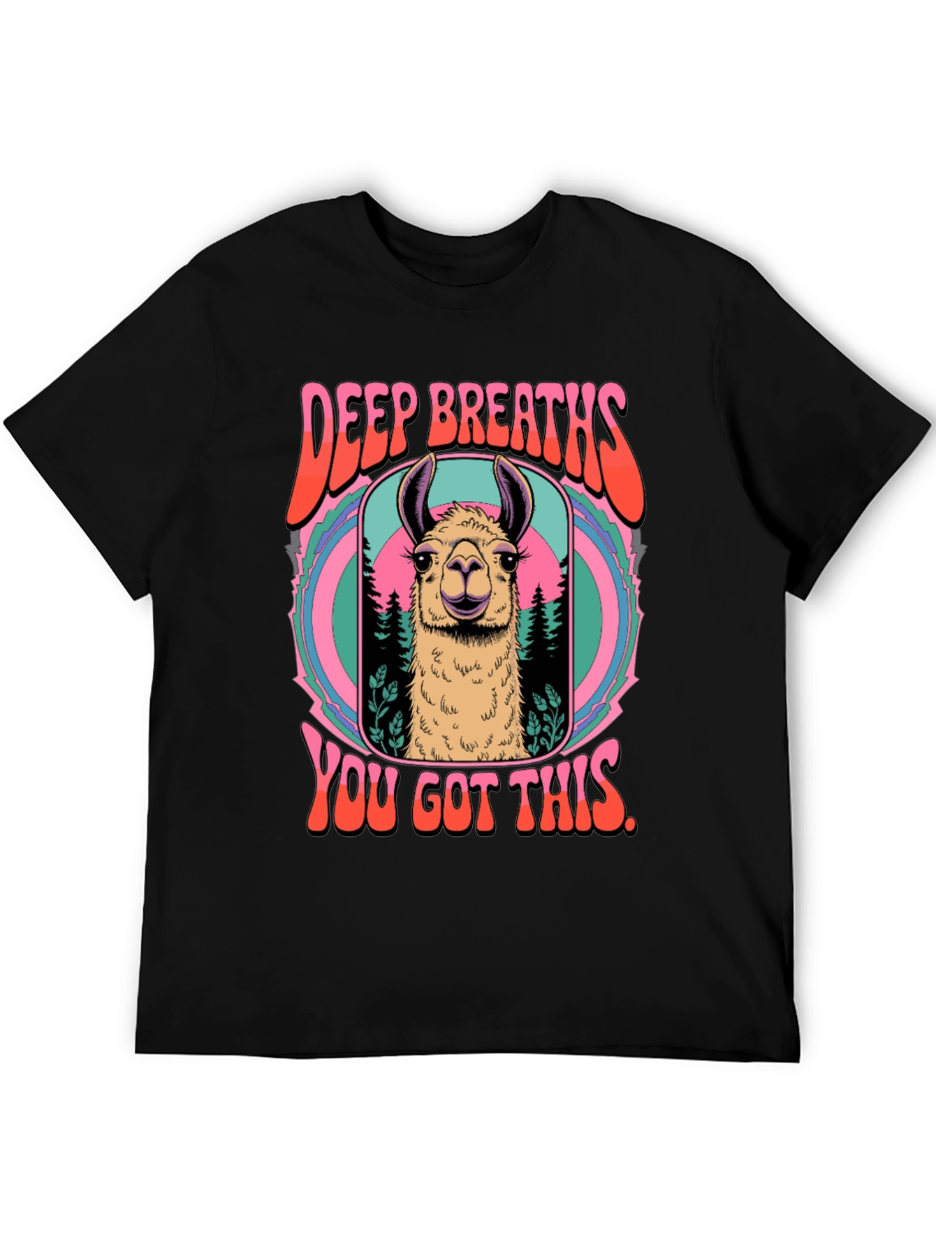 Deep Breaths Llama T-Shirt
